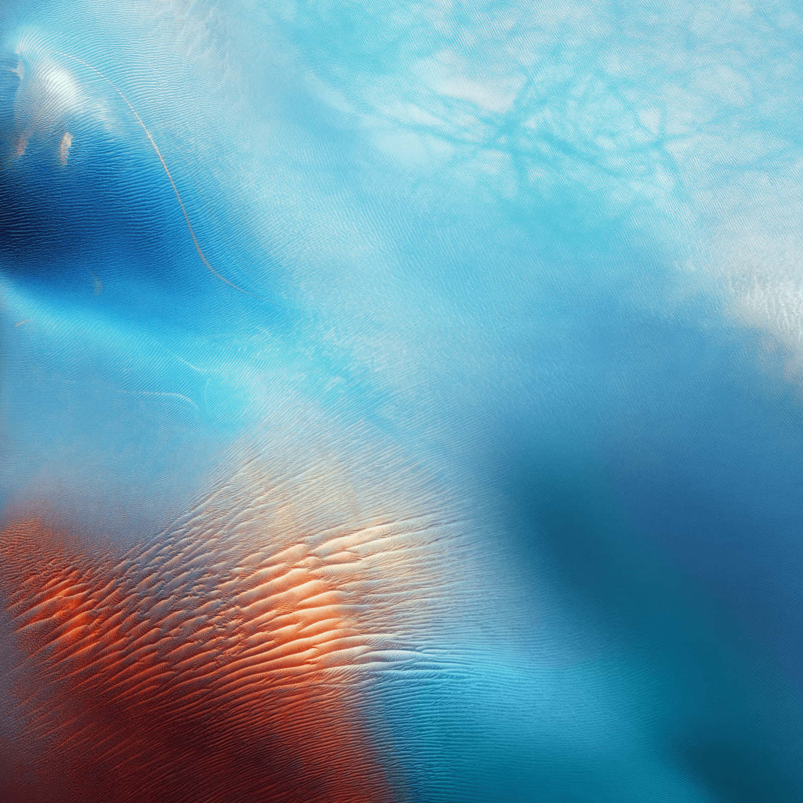 blue, orange-red, abstract, HD Desktop Wallpaper