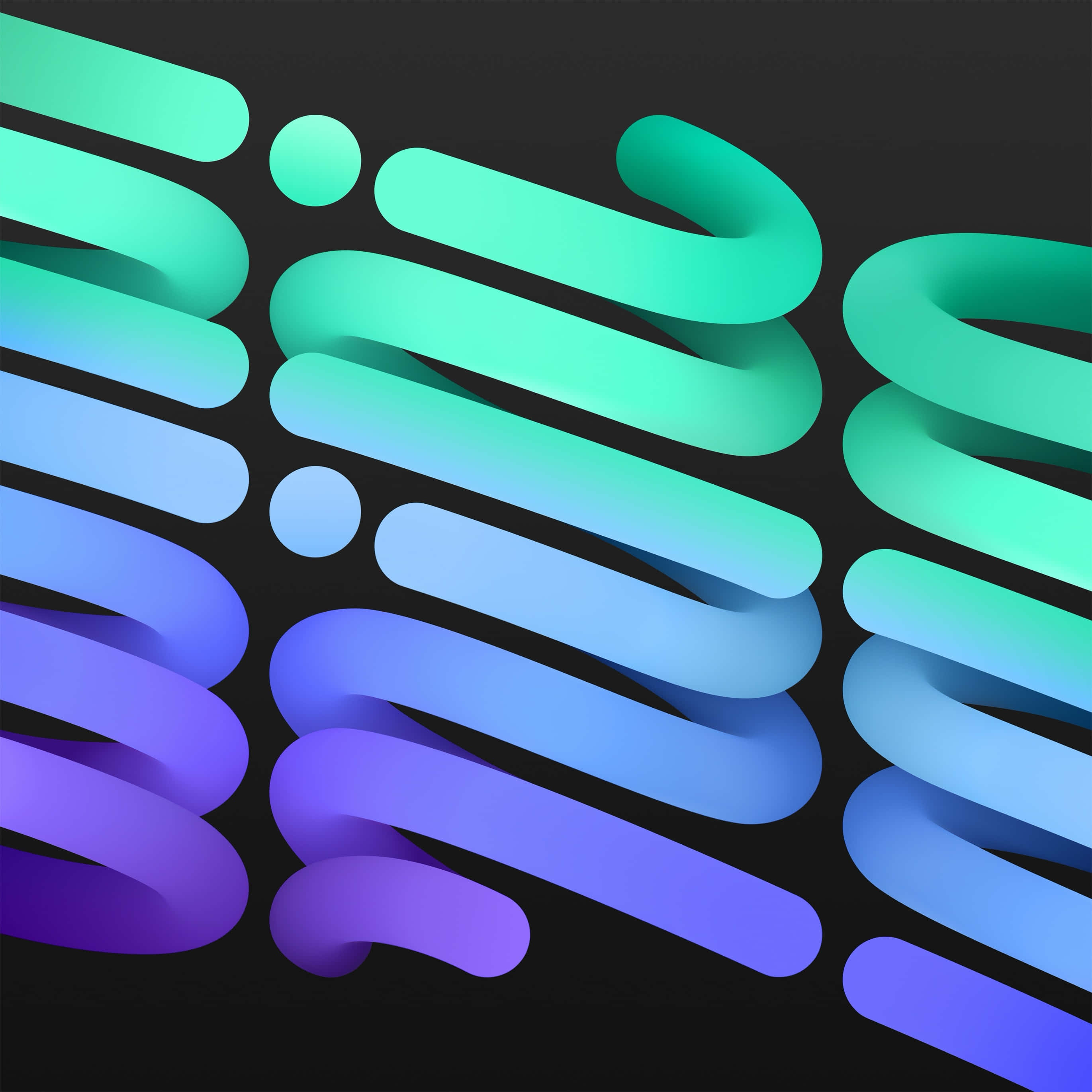 iPad Default, teal blue, purple, 2K Desktop Wallpaper