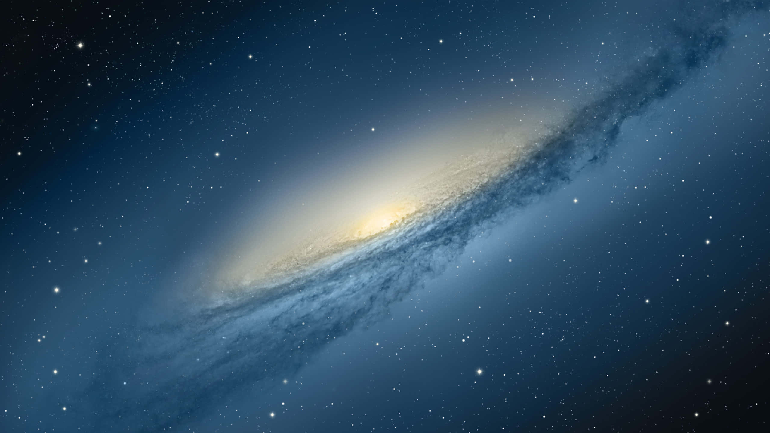 iPad Default, spiral galaxy, golden core, 2K Desktop Wallpaper