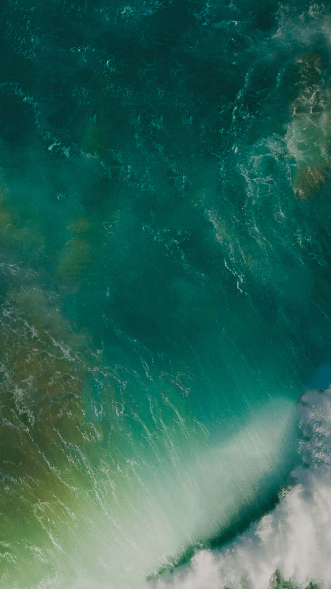 iPad Default, turquoise ocean, white foam, Full HD Phone Wallpaper