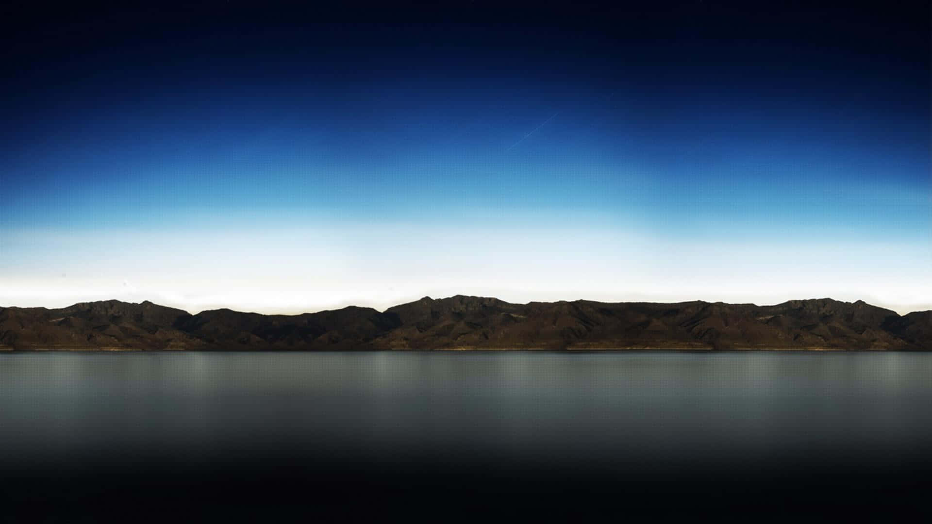 iPad Default, twilight lake, distant mountains, Full HD Desktop Wallpaper
