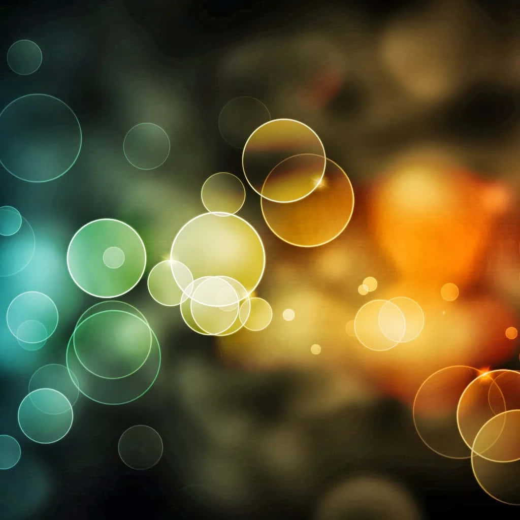 iPad Lock Screen, teal green, warm amber, SD Desktop Wallpaper