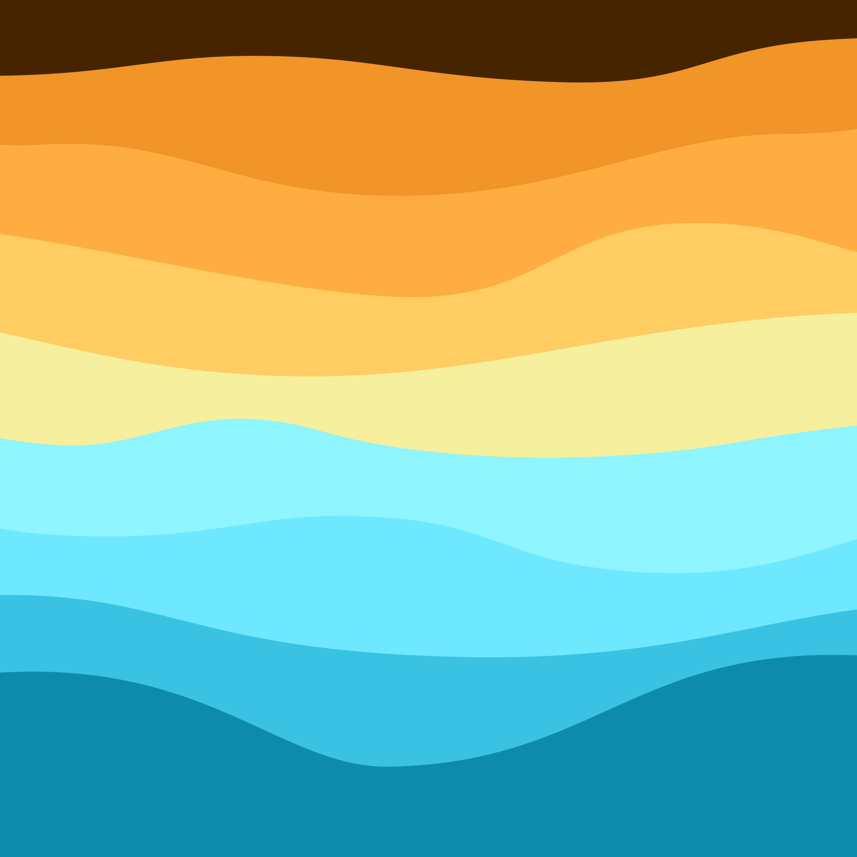 iPad Mini 6, abstract wavy color gradient, warm orange, 2K Desktop Wallpaper