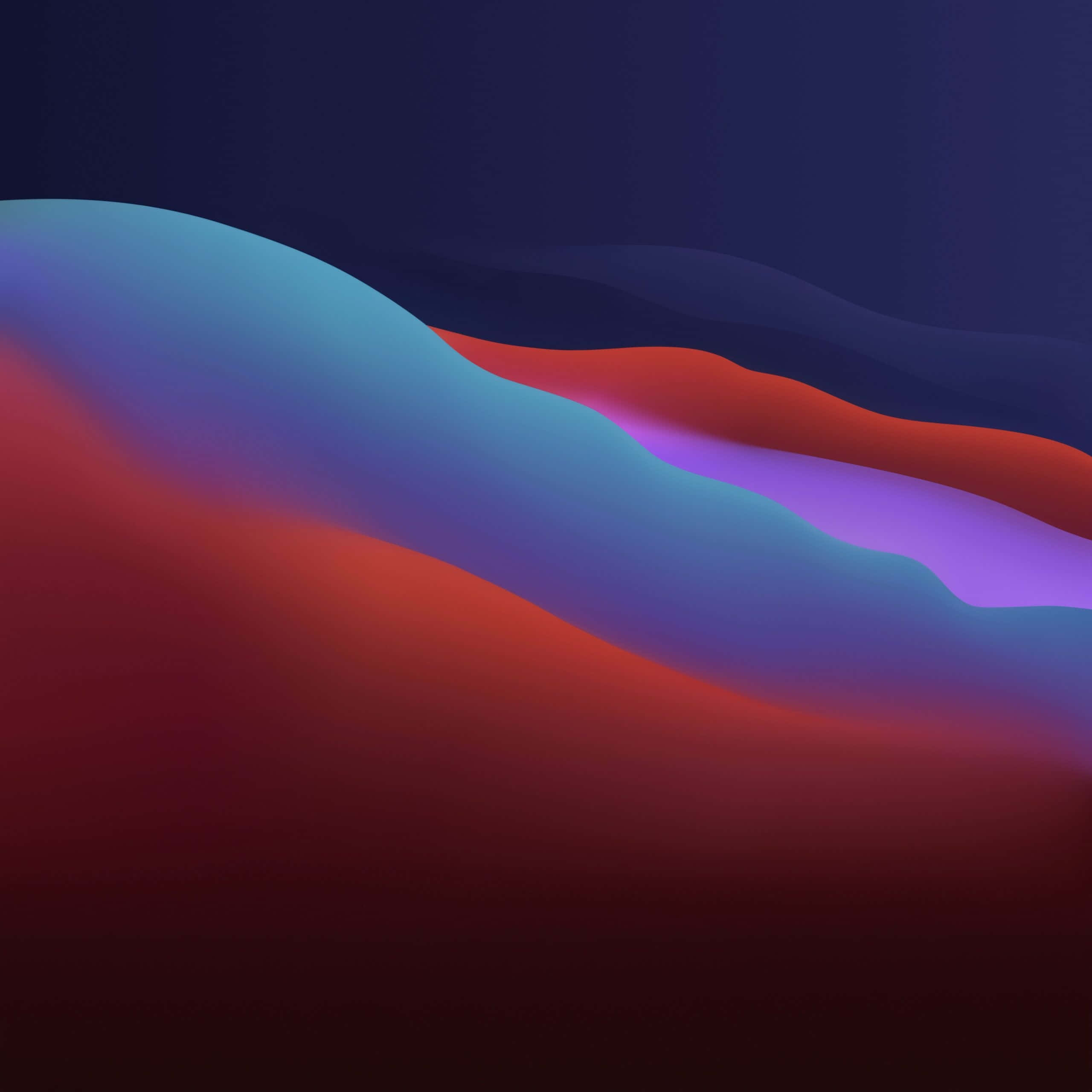 iPad Mini 6, blue, red, 2K Desktop Wallpaper