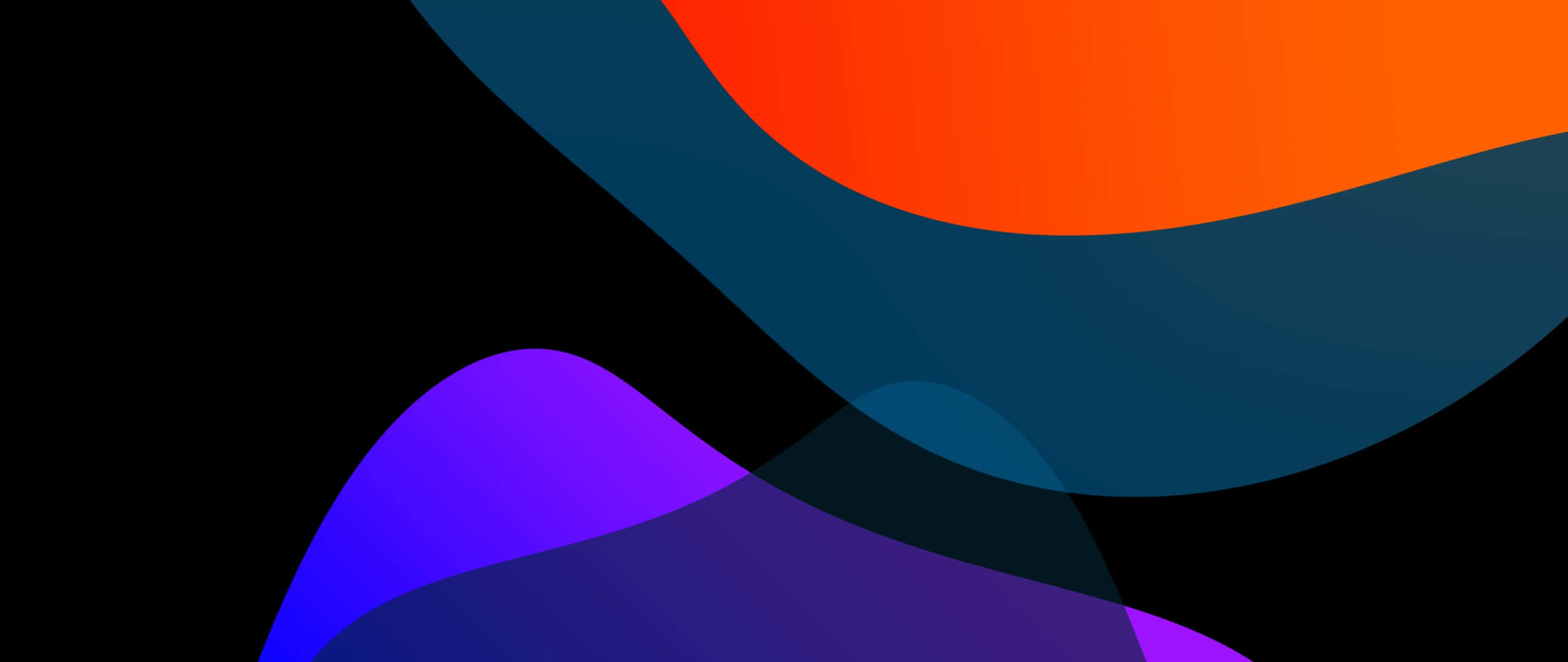 iPad Mini 6, orange, blue, 2K Desktop Wallpaper