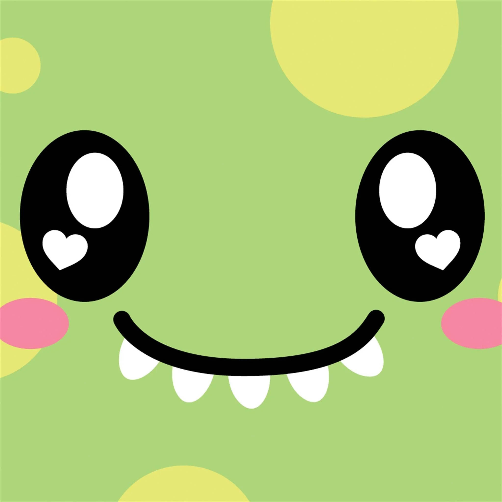 iPad Pro, cute dinosaur, green, Full HD Desktop Wallpaper