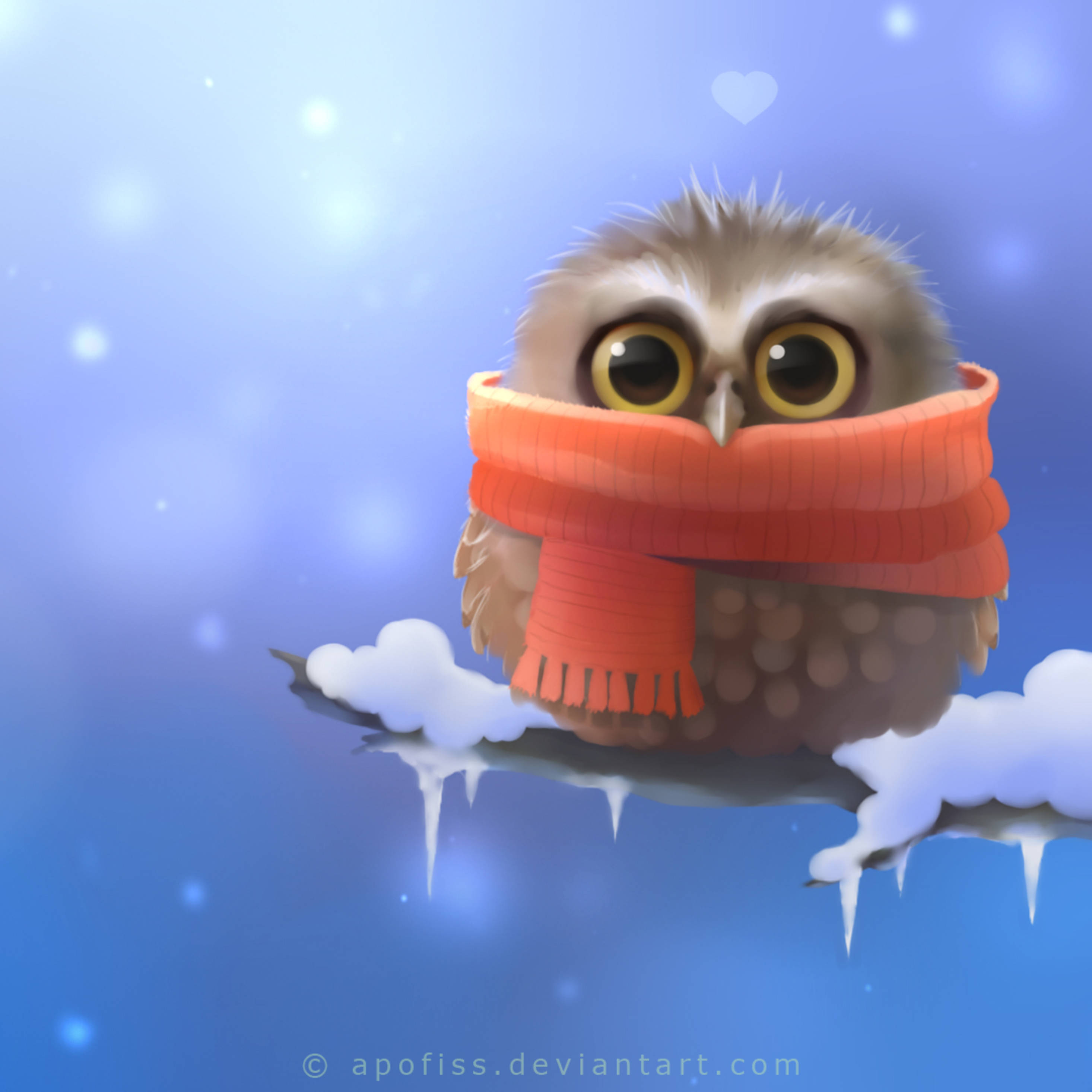 iPad Pro, cute, snow, 2K Desktop Wallpaper