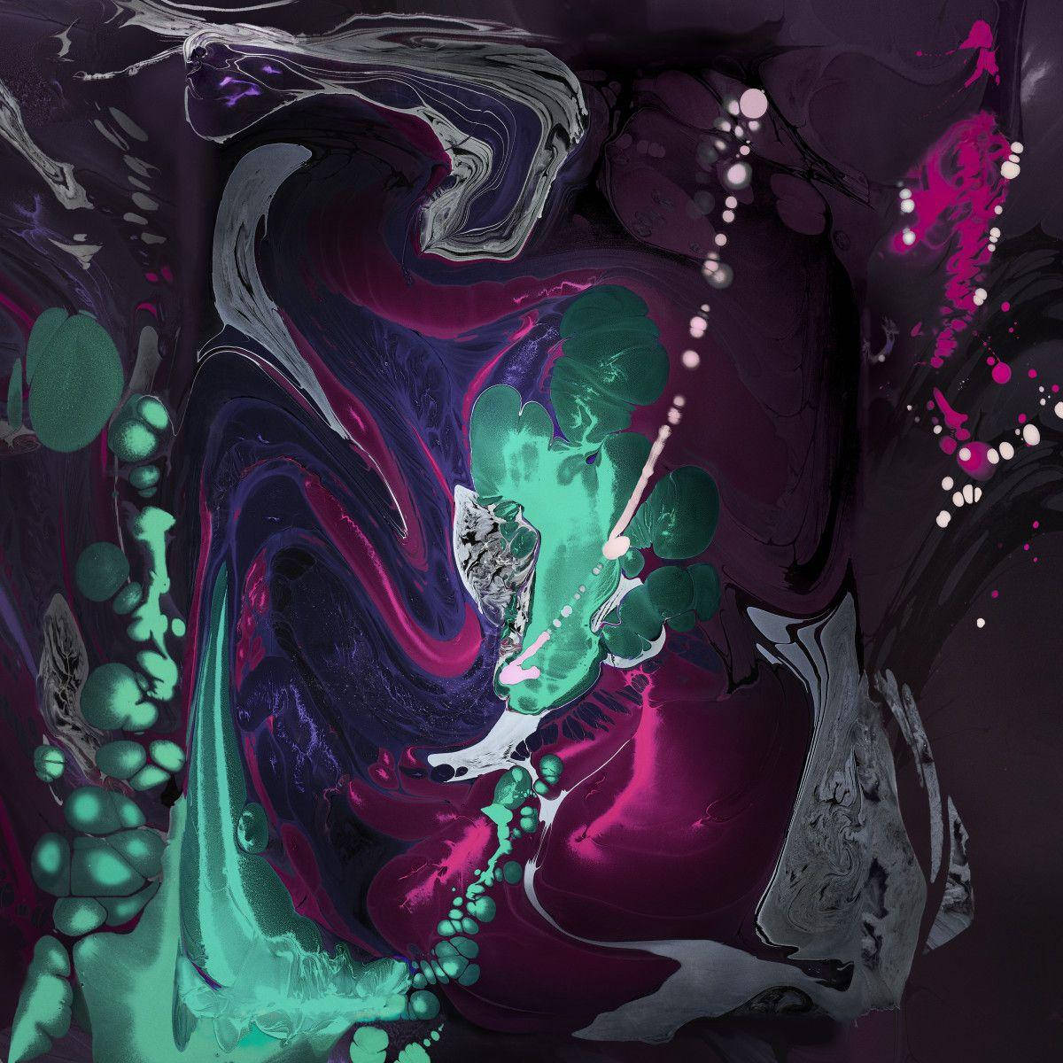 iPad Pro, teal, magenta, SD Desktop Wallpaper