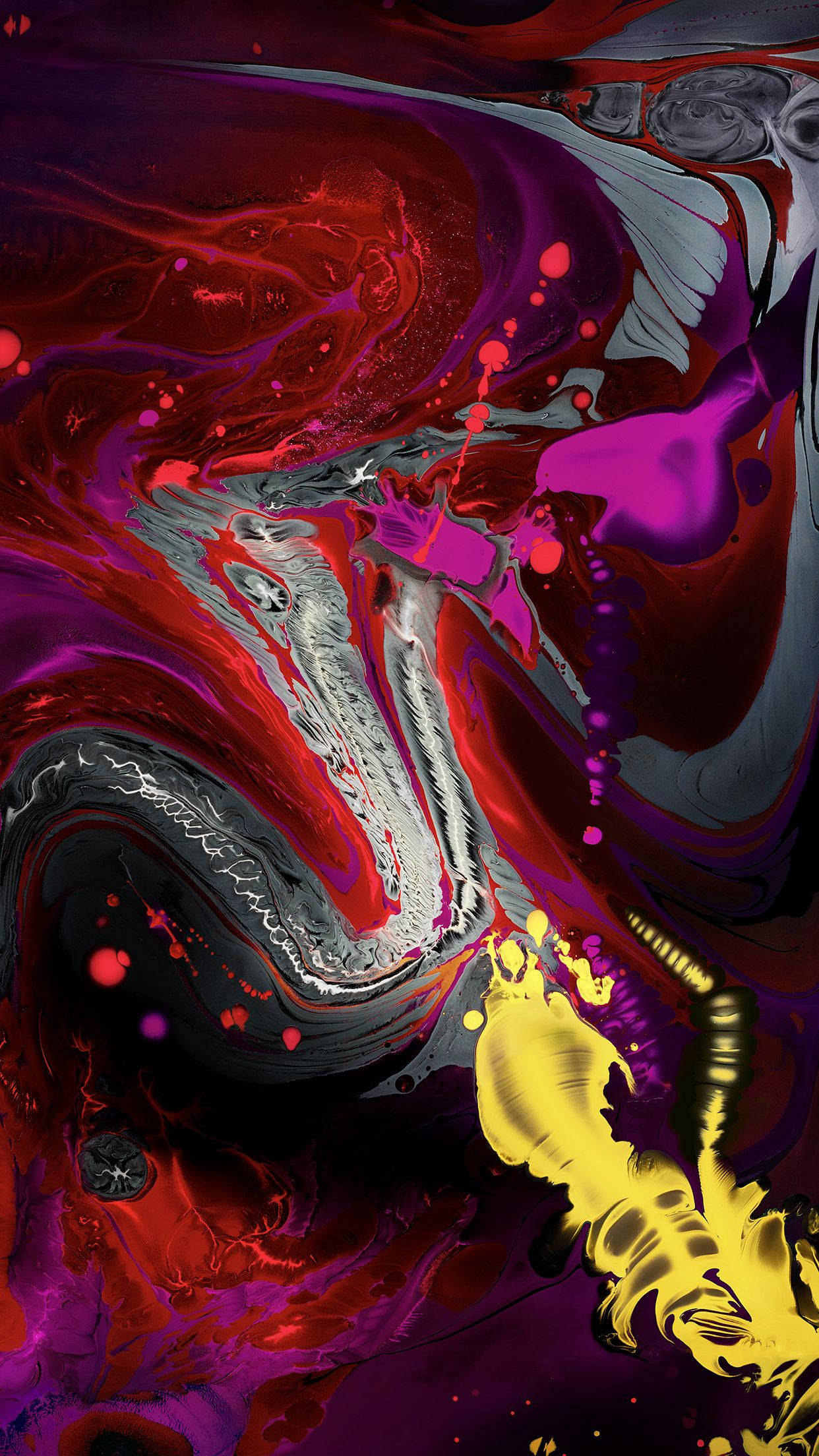 iPad Pro, crimson, magenta, Full HD Phone Wallpaper