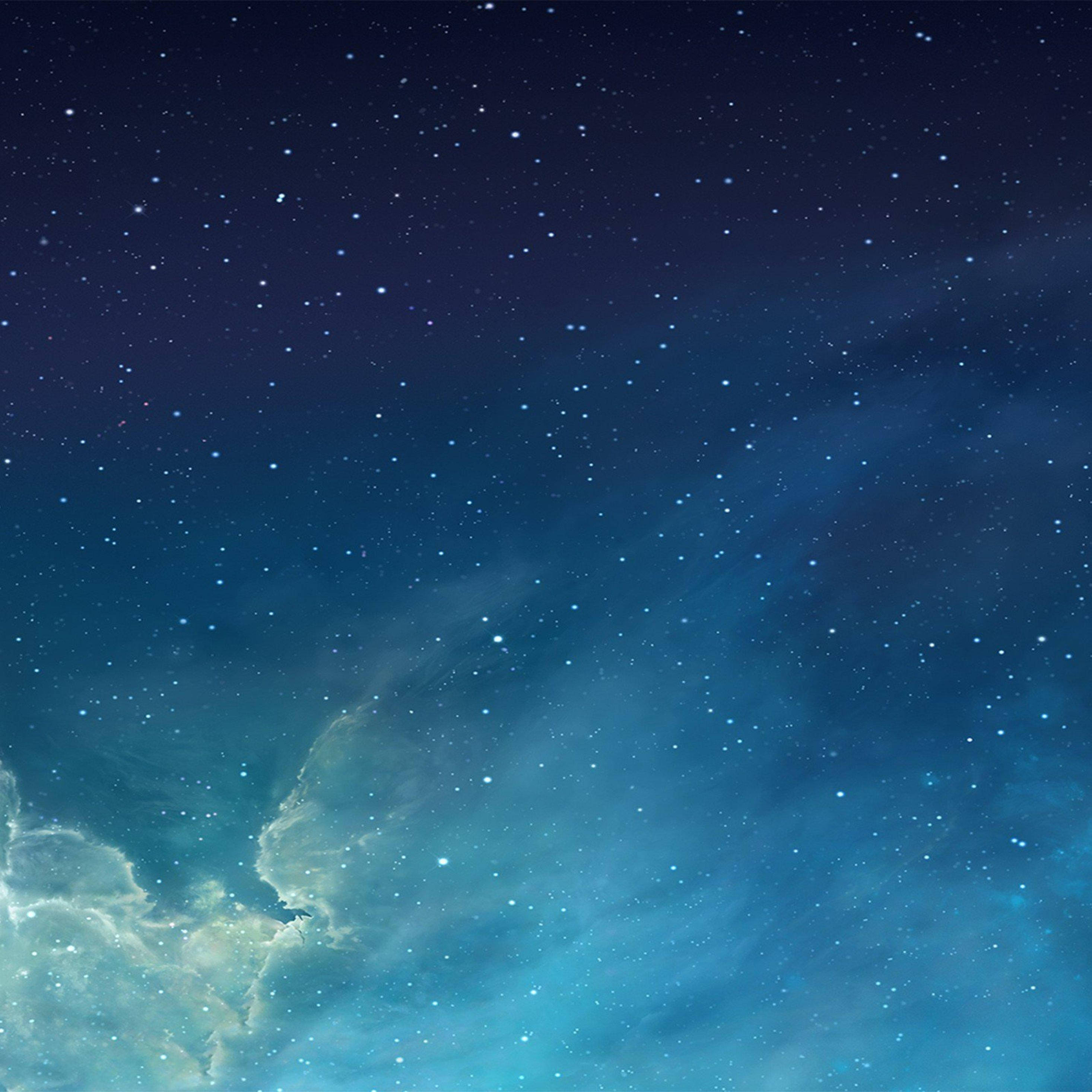 iPad Pro, blue, starry sky, 2K Desktop Wallpaper
