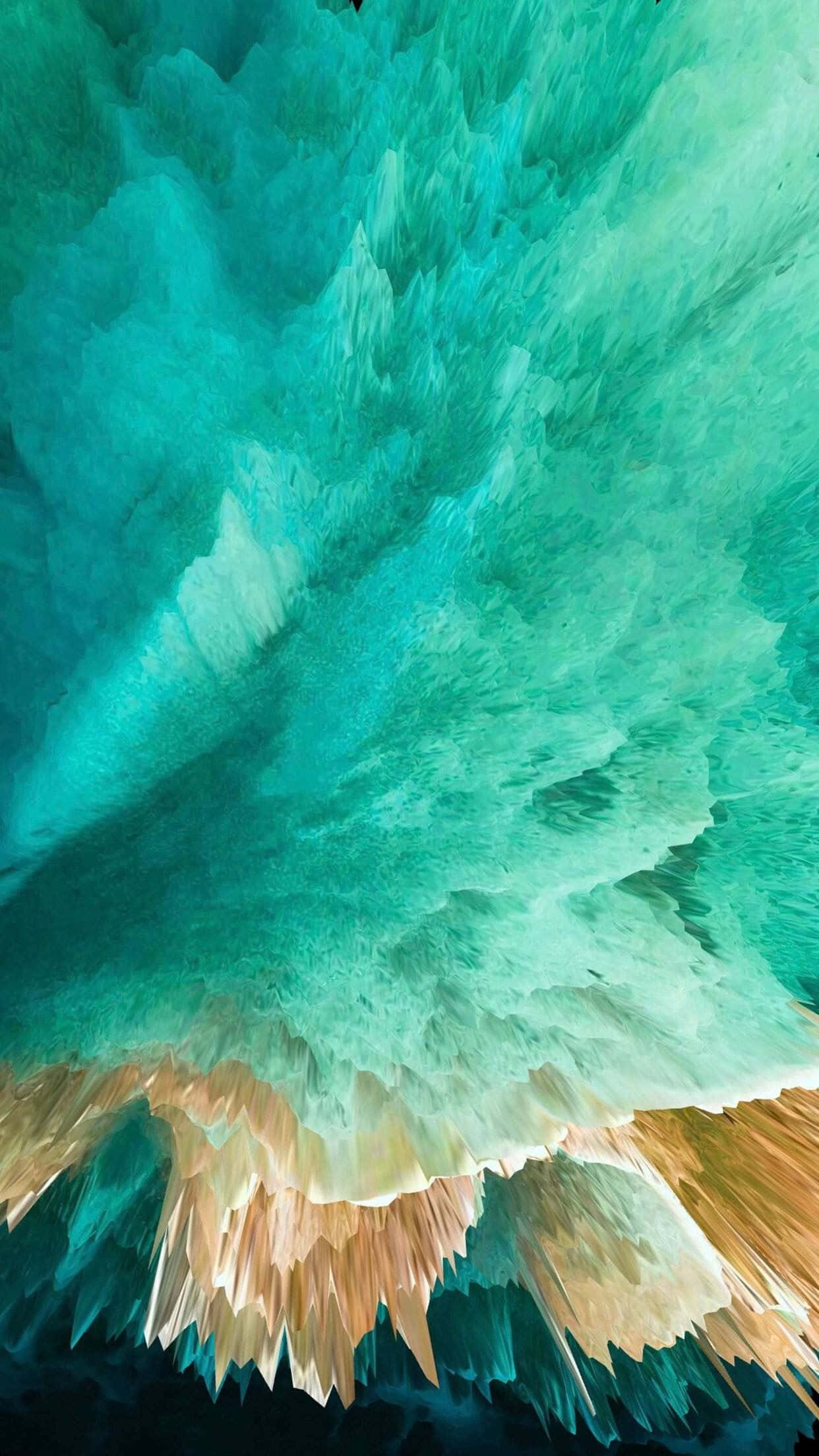 iPhone 11 Green, turquoise, cream, Full HD Phone Wallpaper