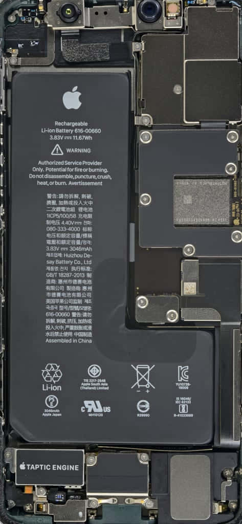 iPhone, motherboard, battery circuit board, SD Phone Wallpaper