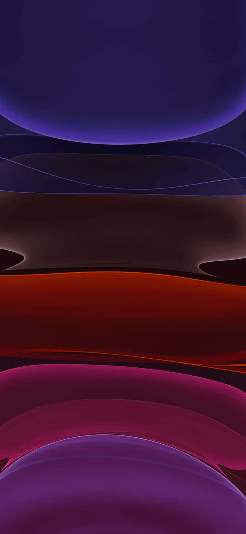 iPhone 11, deep purple, orange, HD Phone Wallpaper