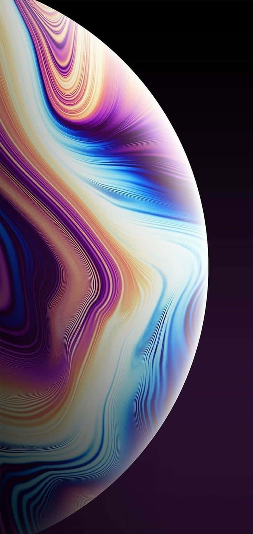 iPhone 11 Original, cosmic nebula, vibrant purples, HD Phone Wallpaper