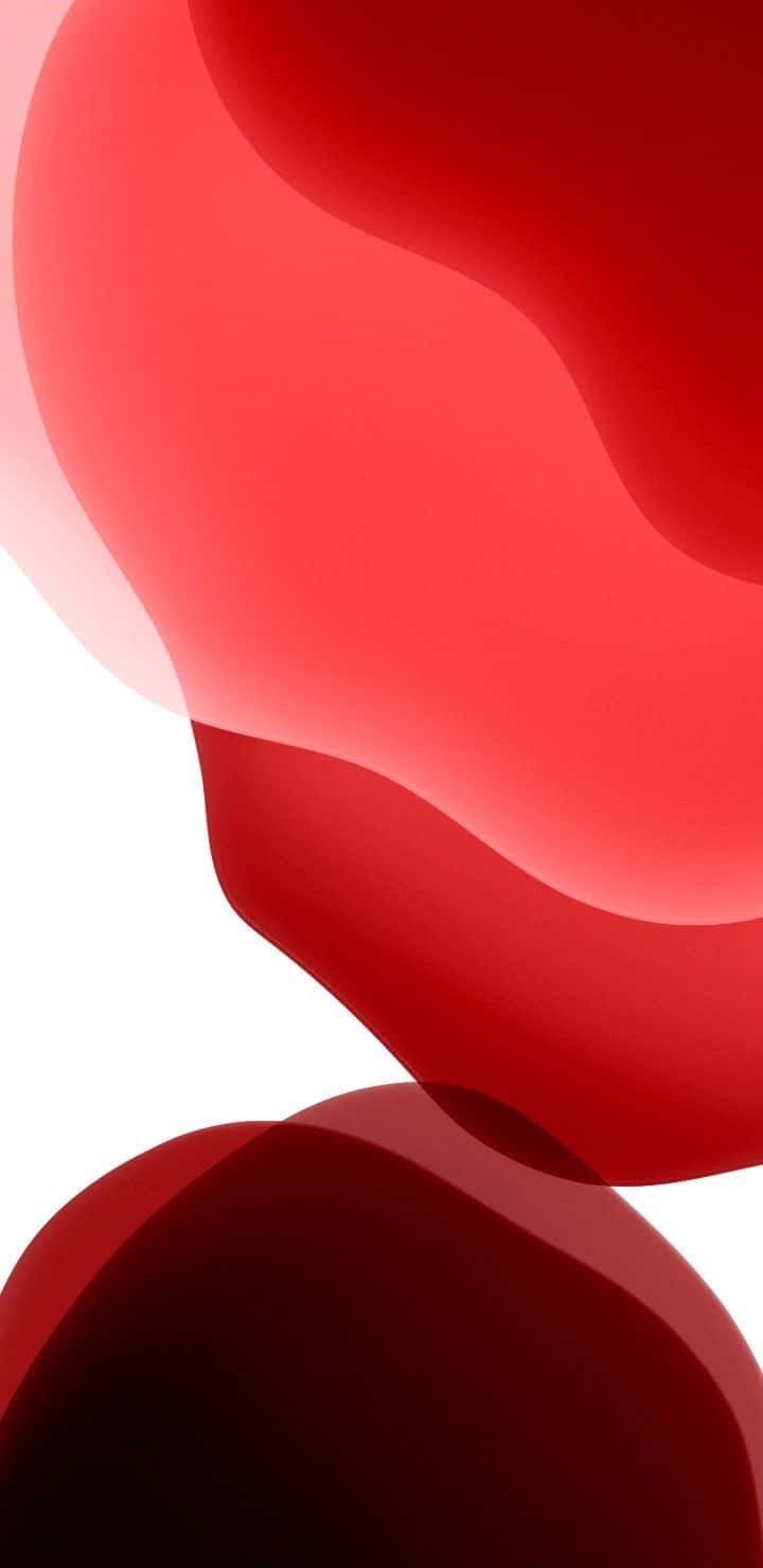 iPhone 11, abstract red fluid shapes, white background, HD Phone Wallpaper