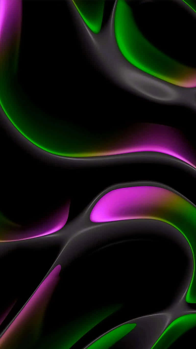 iPhone 11 Pro Black, neon green, purple, HD Phone Wallpaper