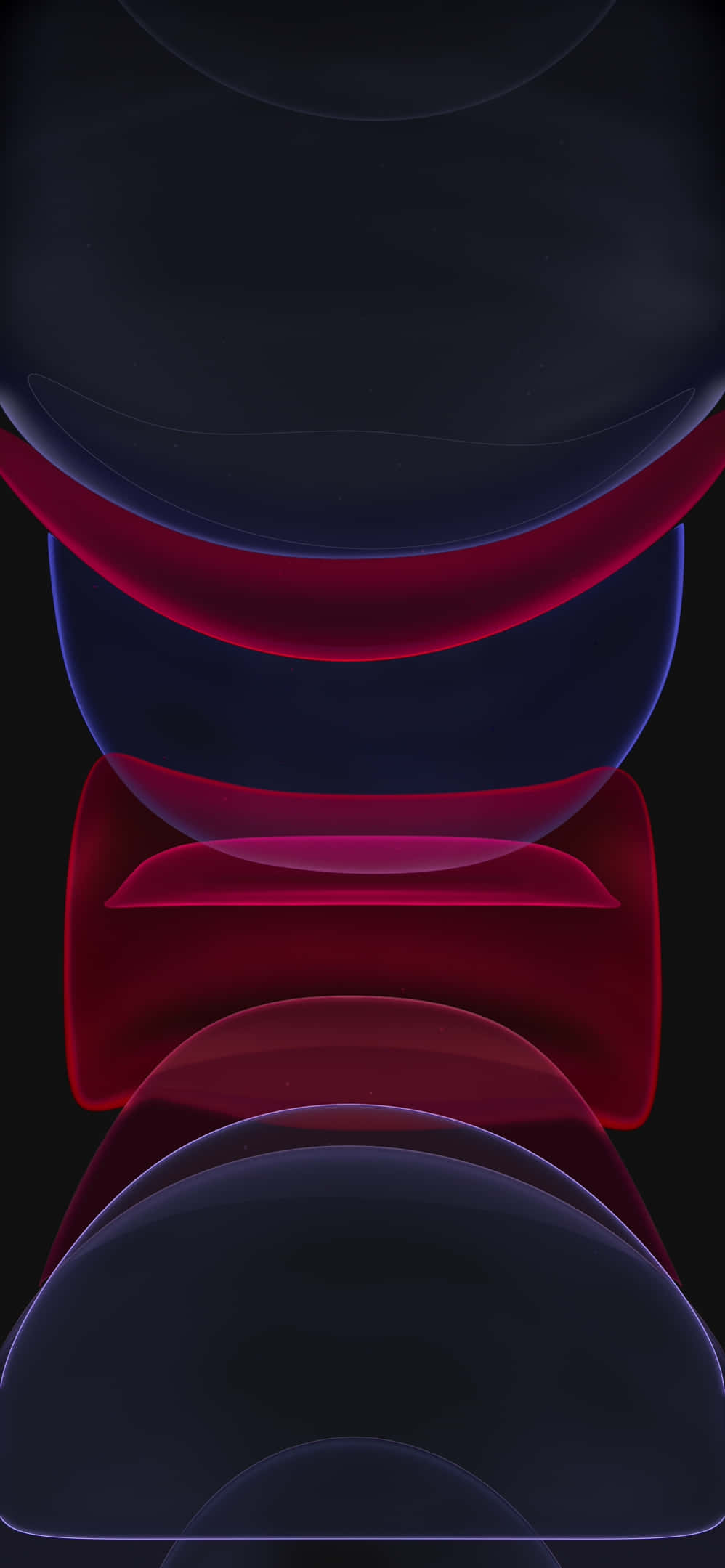 iPhone 11 Pro, black, translucent red, Full HD Phone Wallpaper