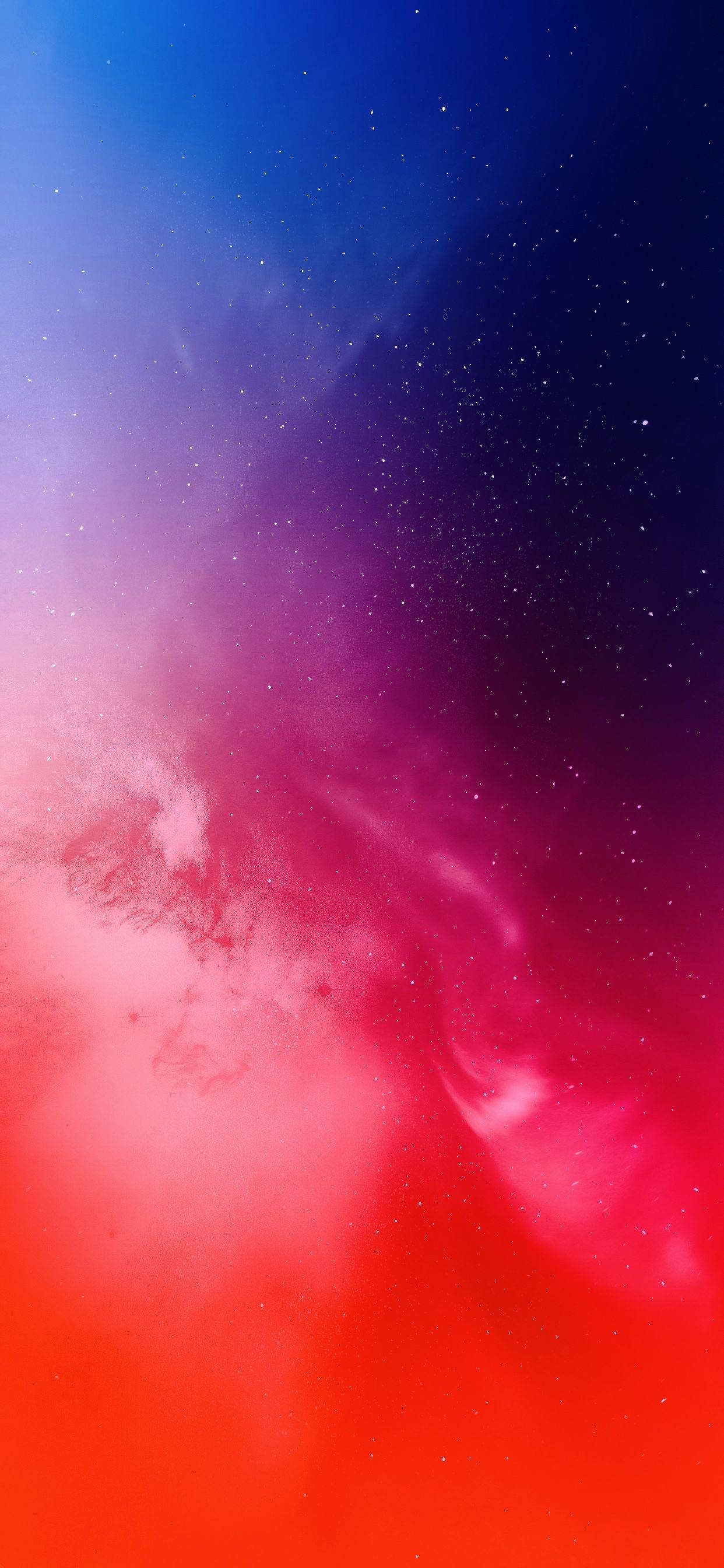 iPhone 11 Pro Max, cosmic nebula, fiery red, 2K Phone Wallpaper
