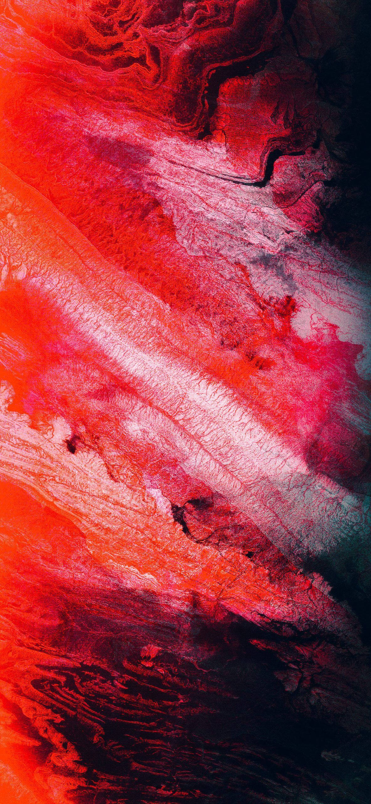 iPhone 11 Pro Max, crimson red, deep black, 2K Phone Wallpaper