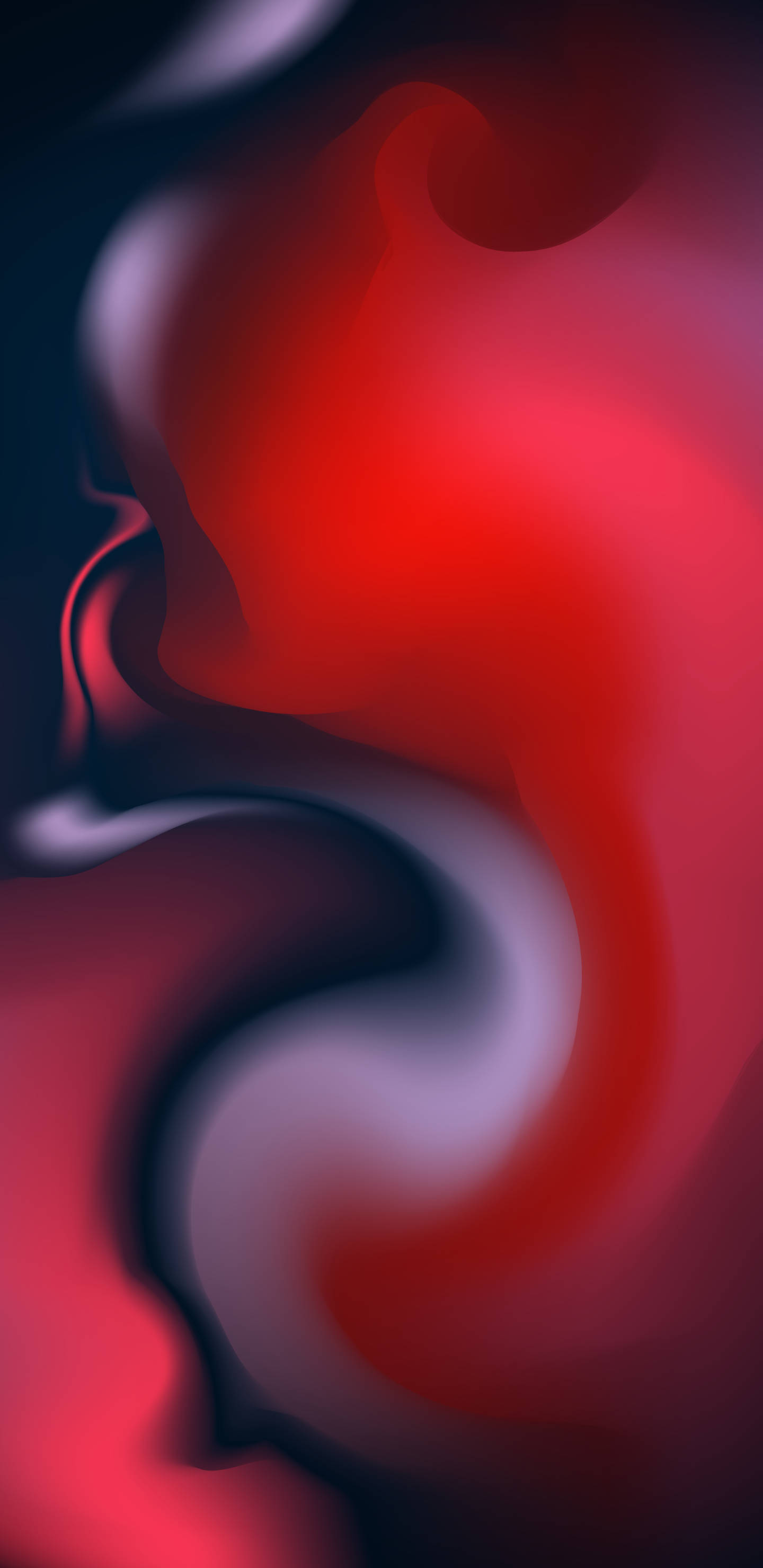 iPhone 11 Pro Red, vibrant red, deep black, 2K Phone Wallpaper