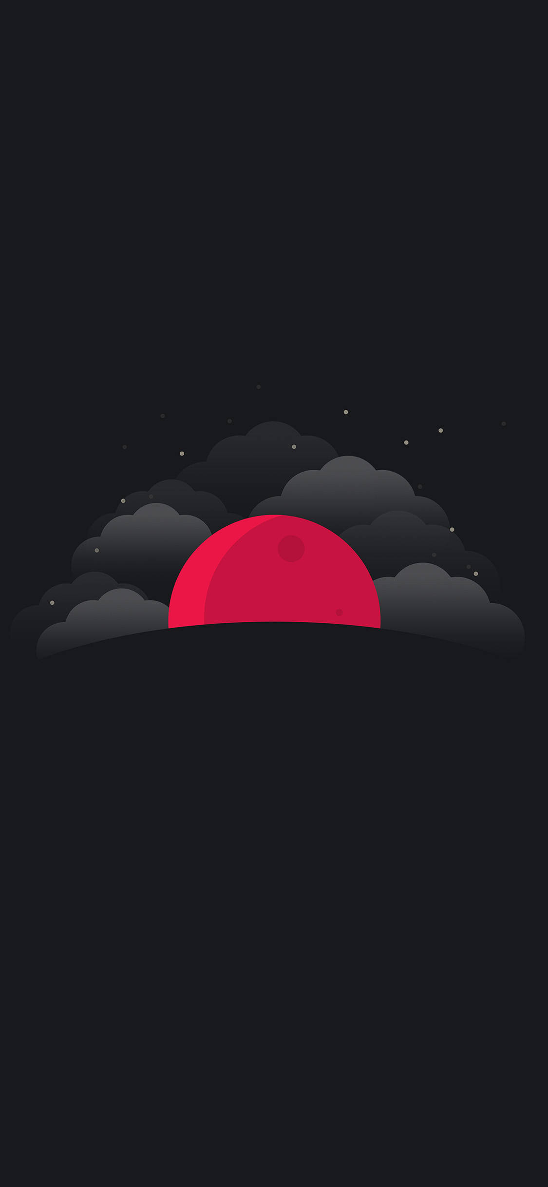 iPhone 11 Pro Red, moon, red sun, Full HD Phone Wallpaper