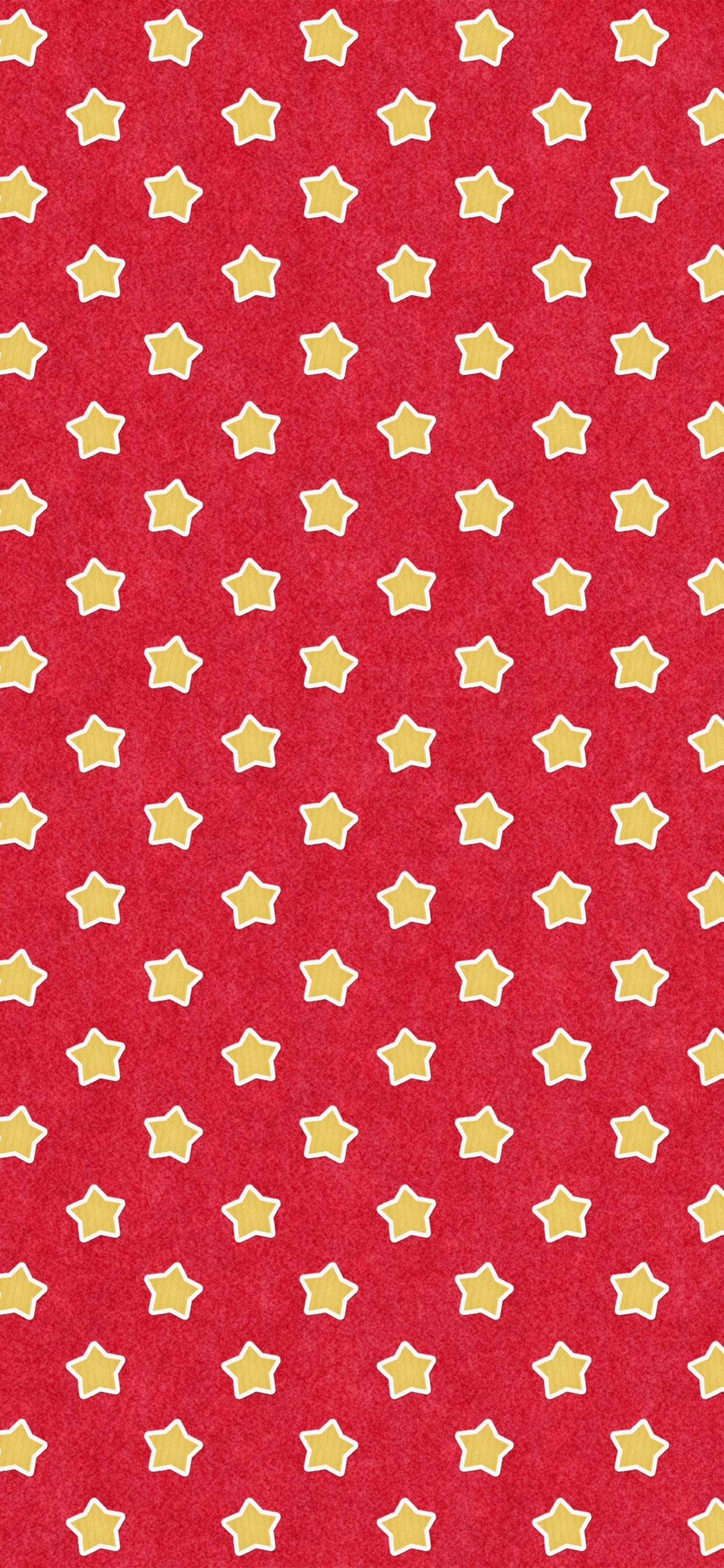 iPhone 11 Pro Red, red, golden-yellow stars, 2K Phone Wallpaper