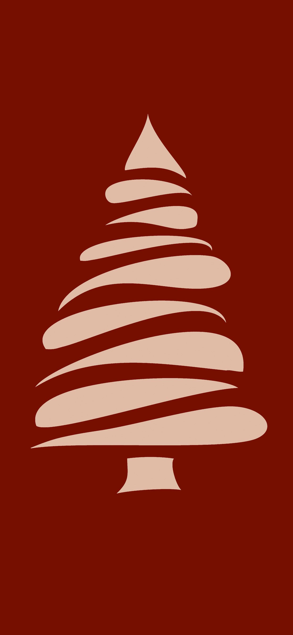 iPhone 11 Pro Red, Christmas tree, beige, 2K Phone Wallpaper