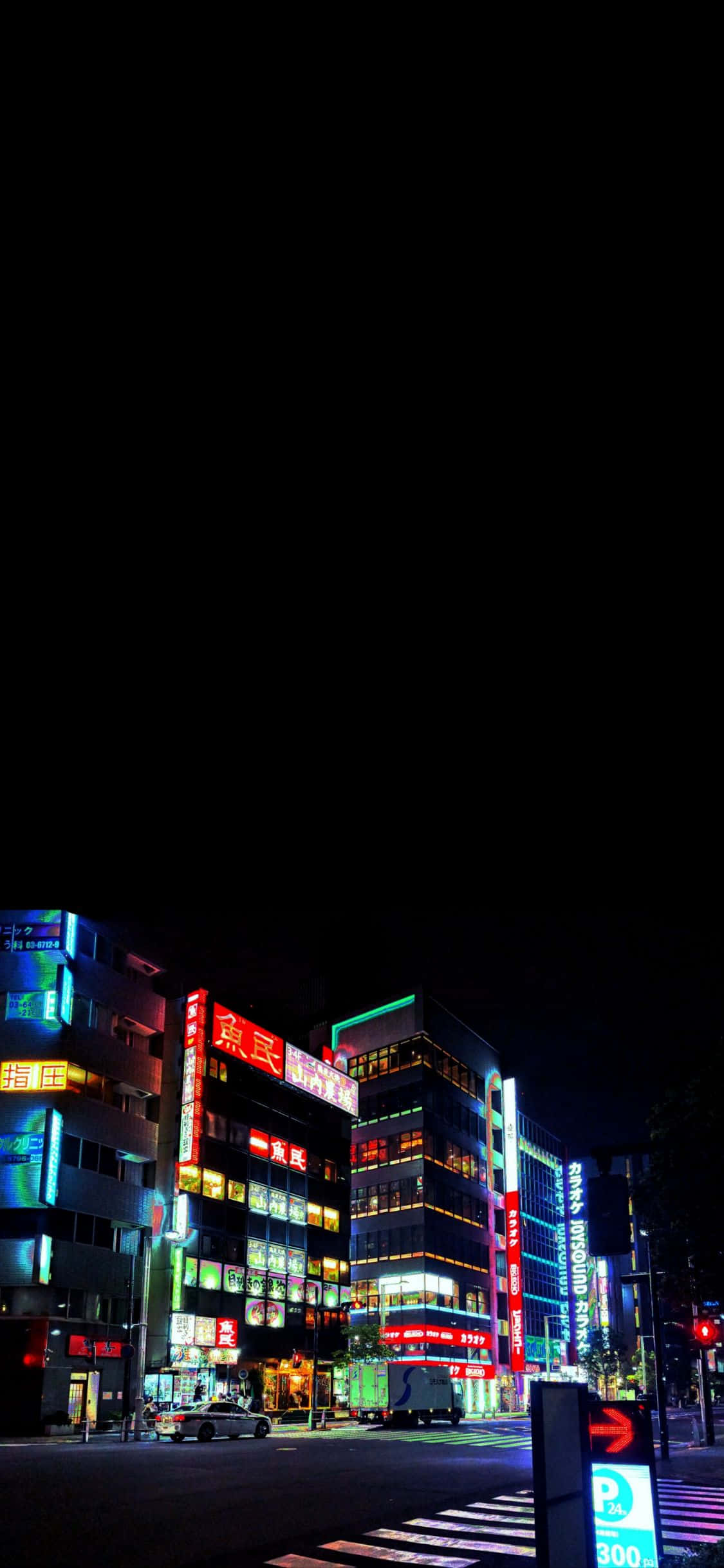 iPhone 11 Pro, neon signs, bustling city street, Full HD Phone Wallpaper