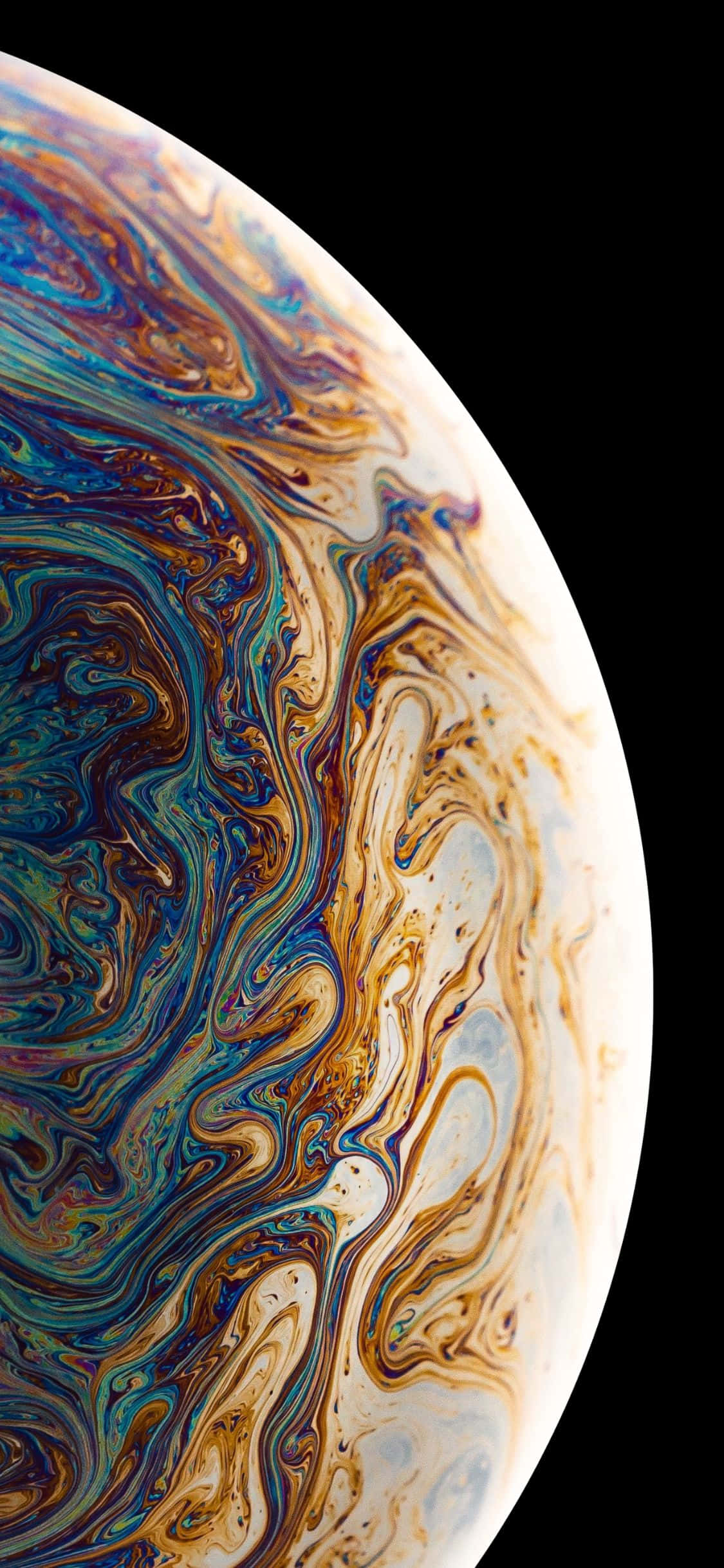 iPhone 11 Pro, iridescent, vibrant blues, Full HD Phone Wallpaper
