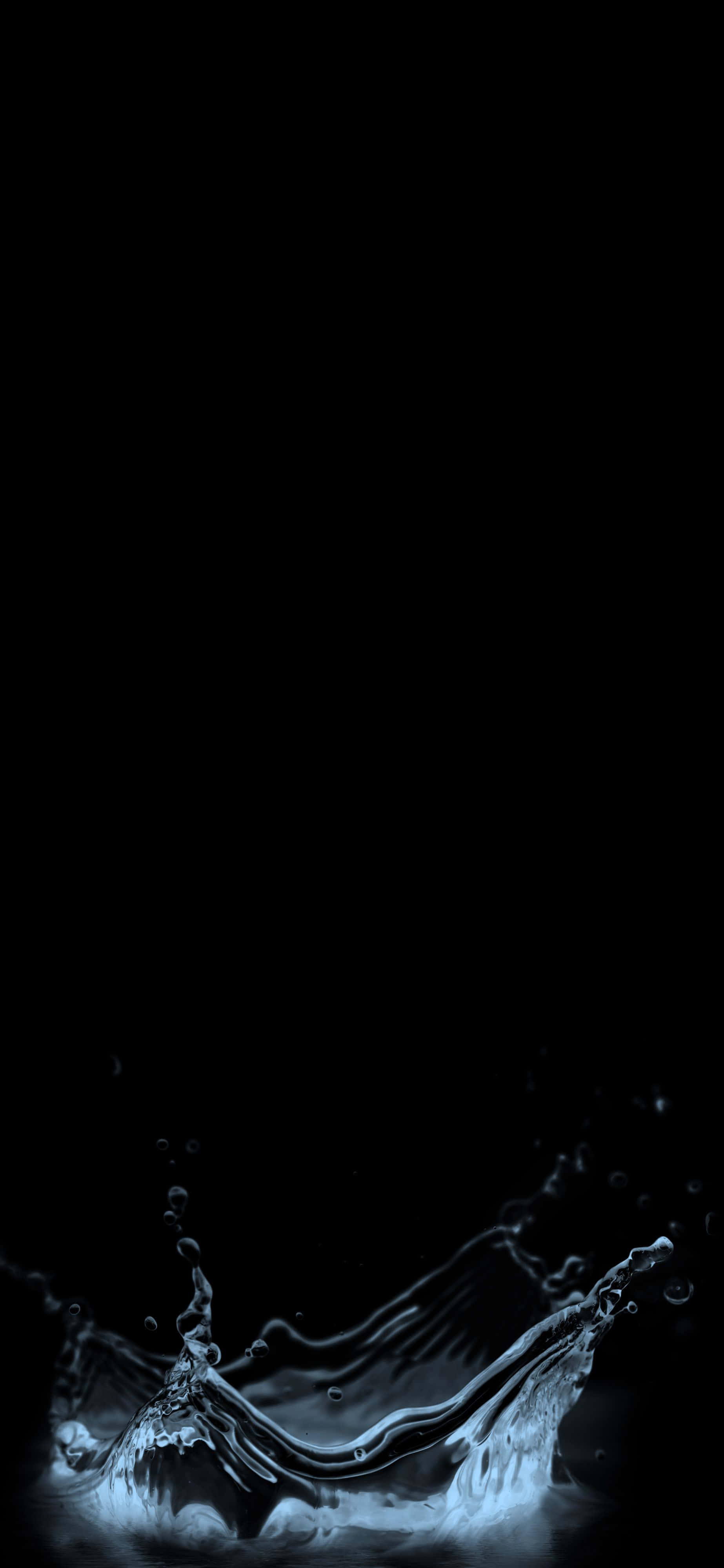 iPhone 11 Pro, black, icy blue highlights, 4K Phone Wallpaper