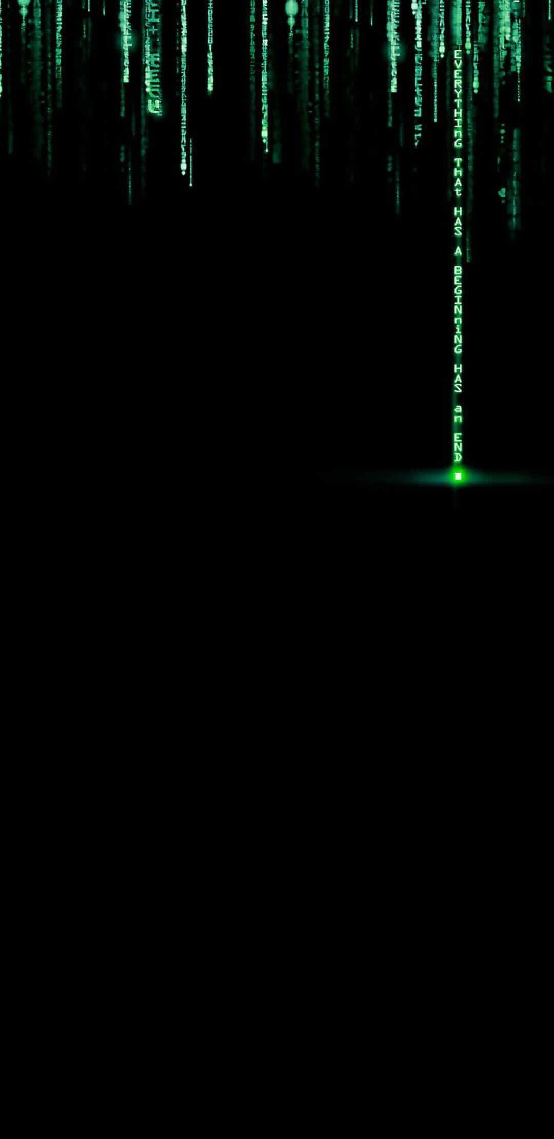 iPhone 11 Pro, black, green digital code, Full HD Phone Wallpaper