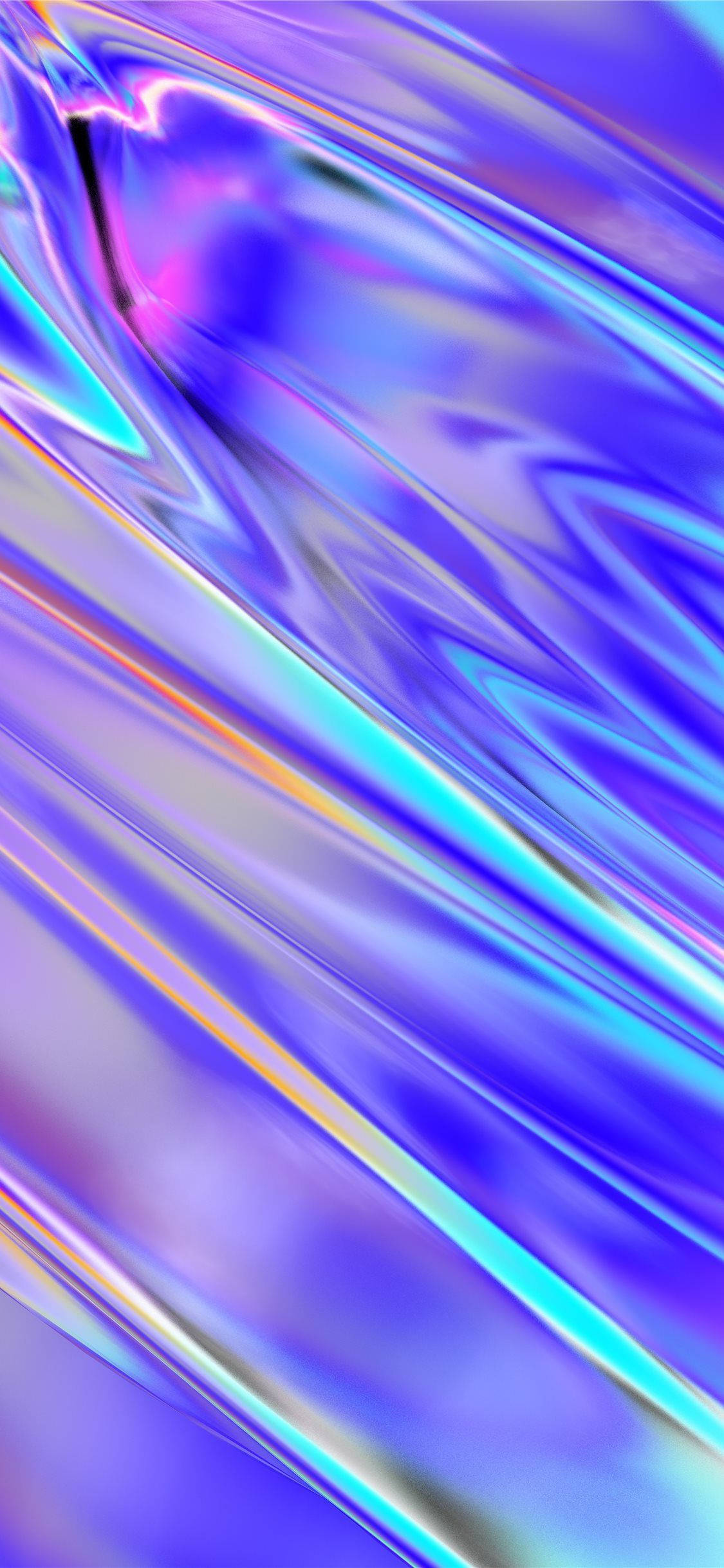 iPhone 11, purple, metallic ribbons, Full HD Phone Wallpaper