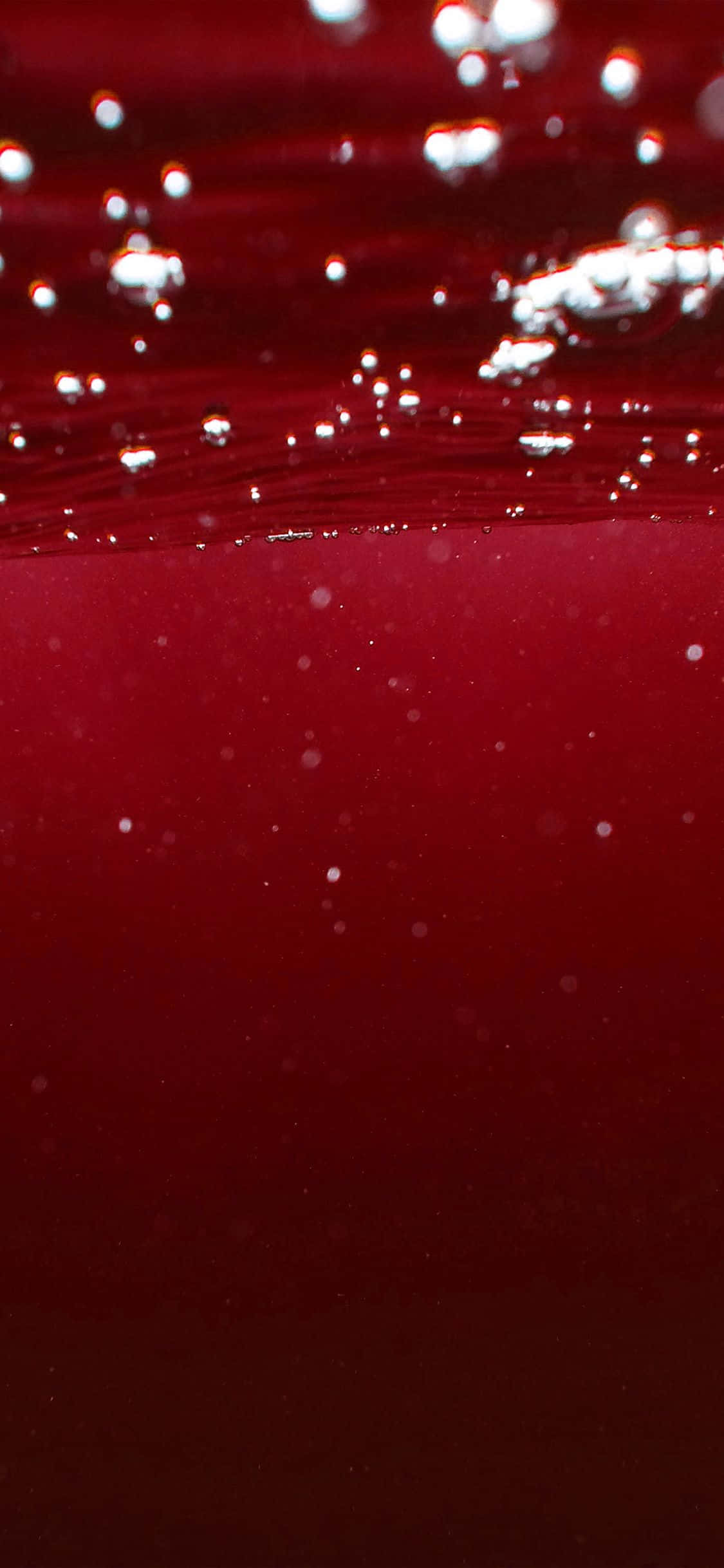 iPhone 11 Red, crimson liquid, shimmering bubbles, Full HD Phone Wallpaper