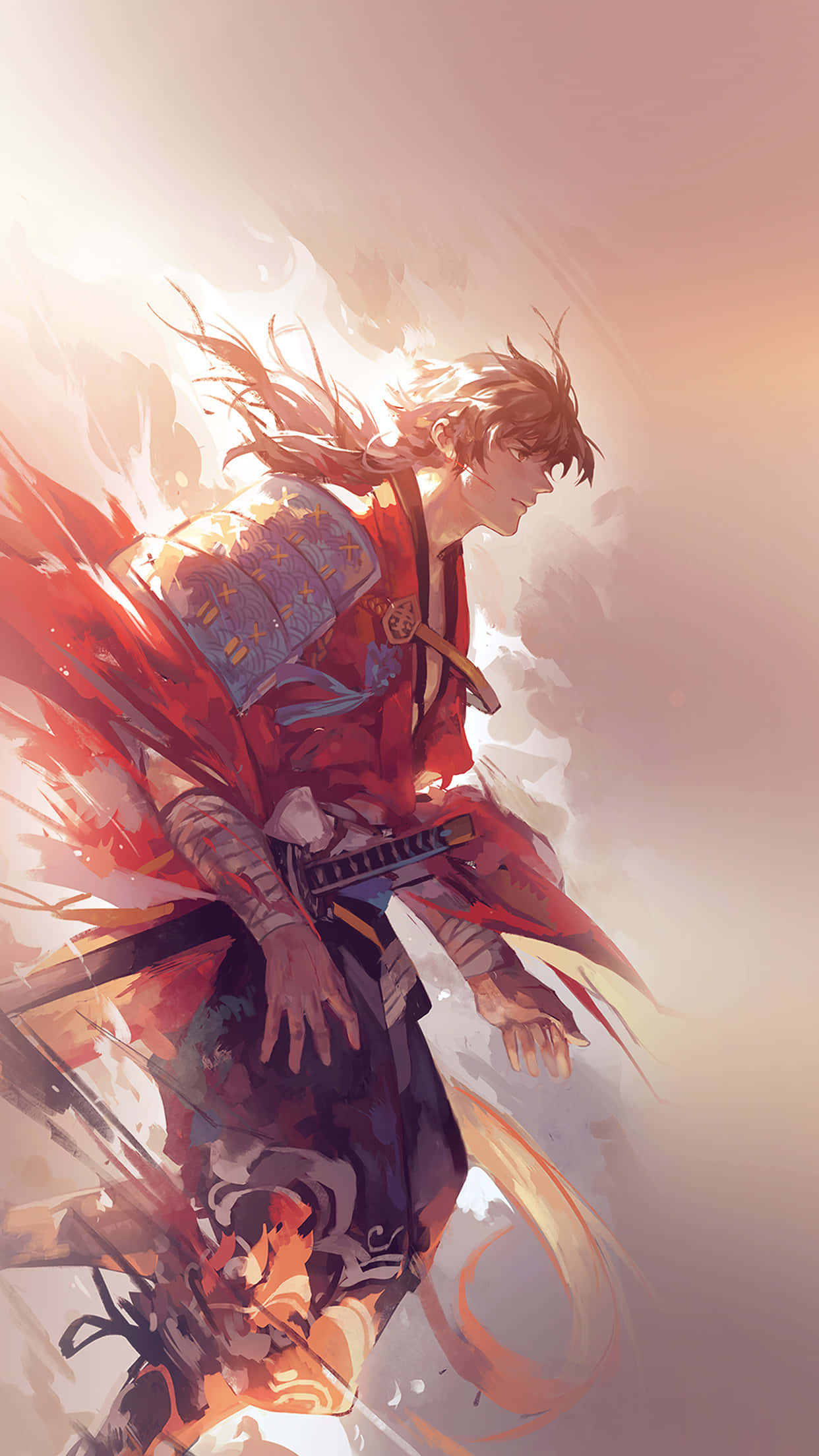 iPhone 11, Red, anime, Full HD Phone Wallpaper