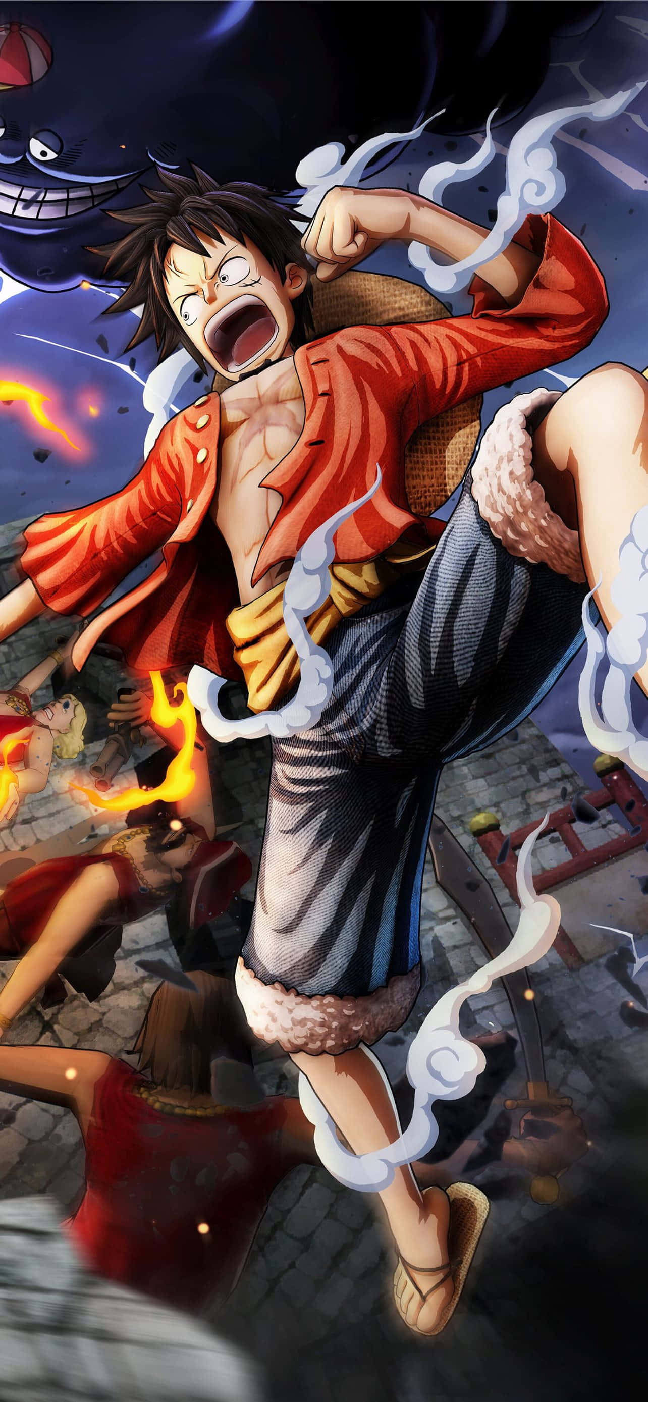 iPhone 11 Red, anime, red coat, 2K Phone Wallpaper