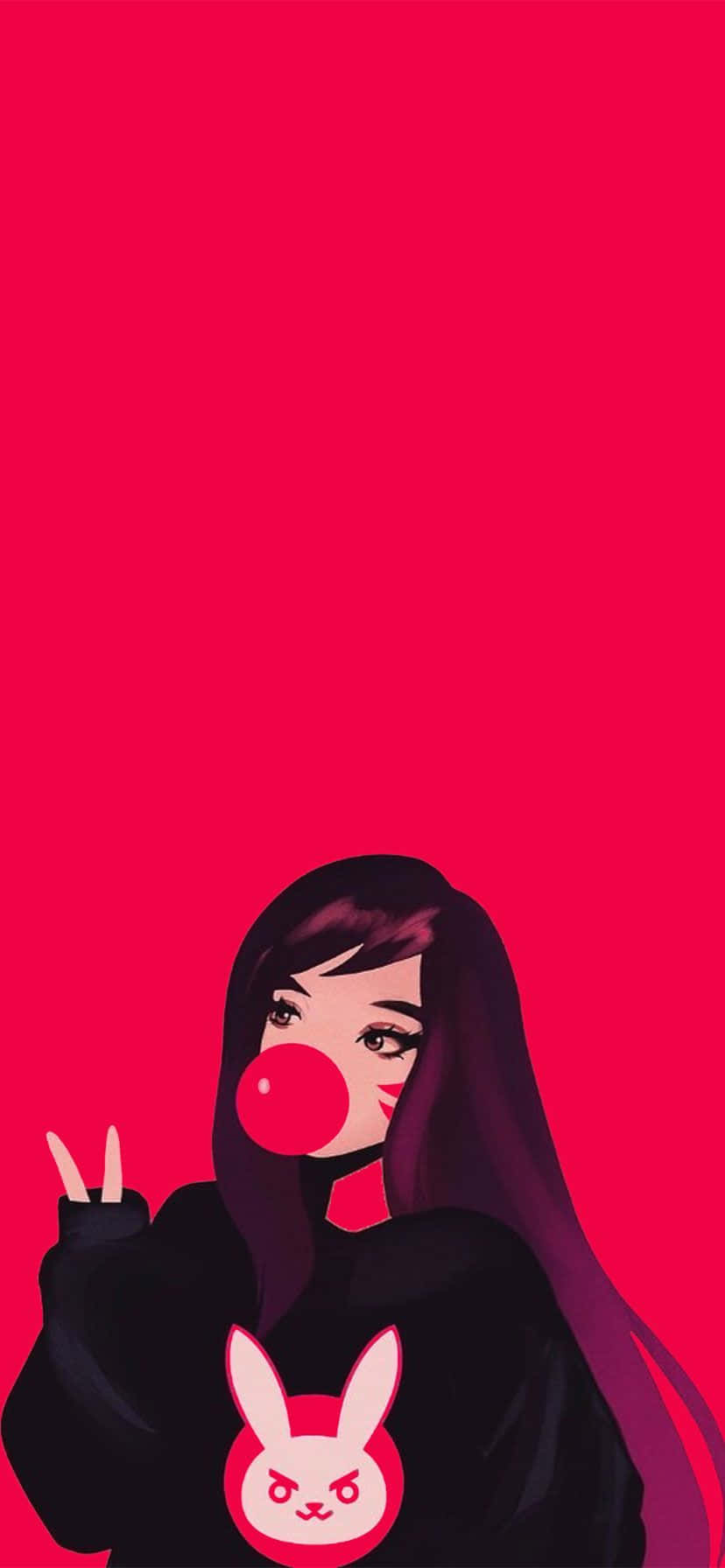 iPhone 11 Red, red bubblegum bubble, black hoodie, HD Phone Wallpaper