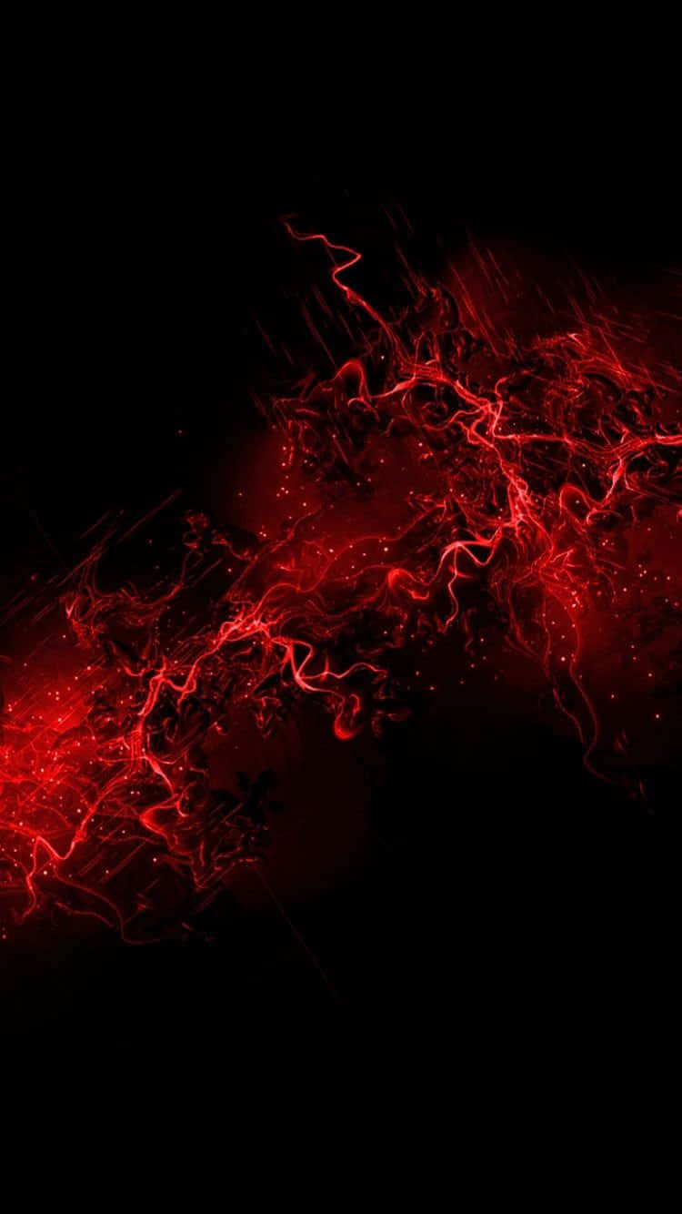 iPhone 11, Dark Red Veins, vibrant red electric energy, HD Phone Wallpaper