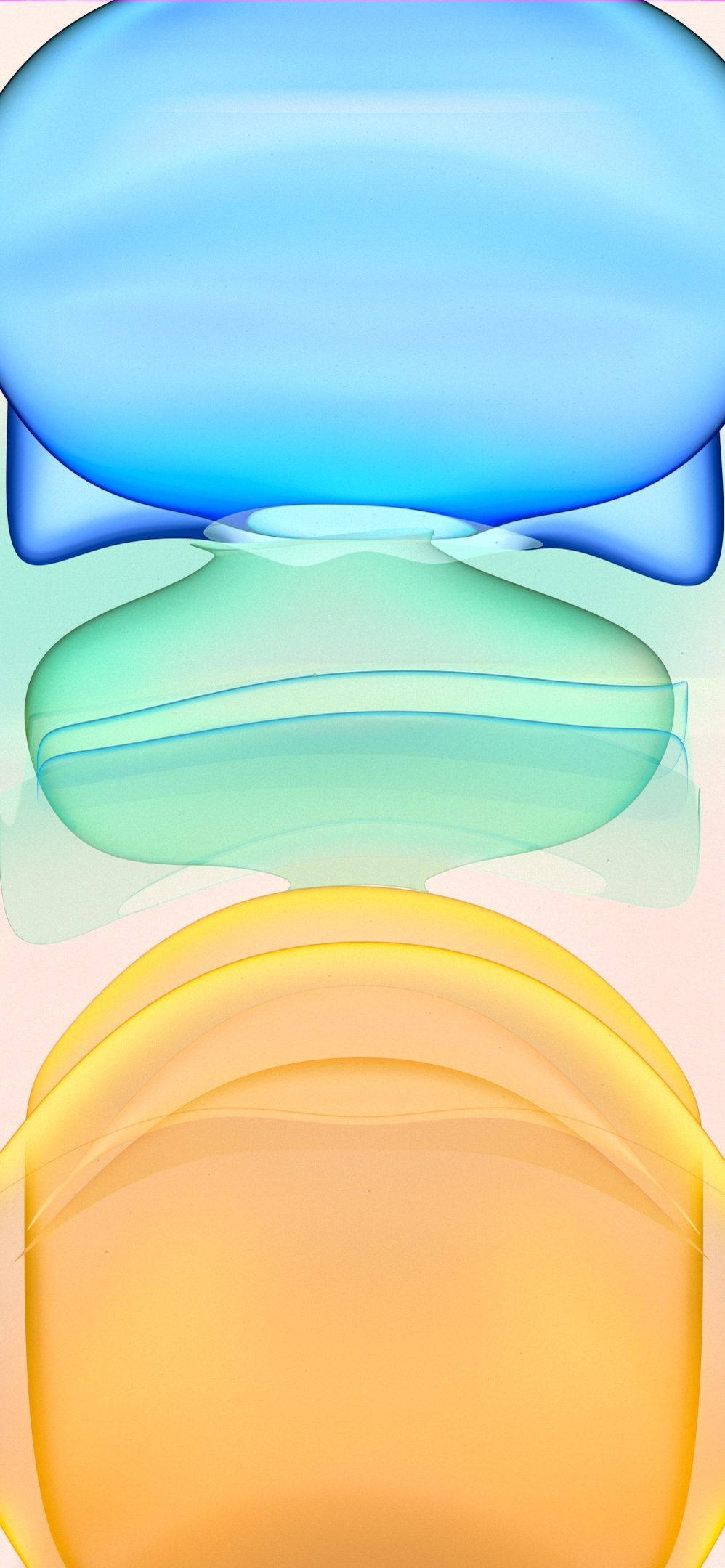 iPhone 11, blue green, yellow, Full HD Phone Wallpaper