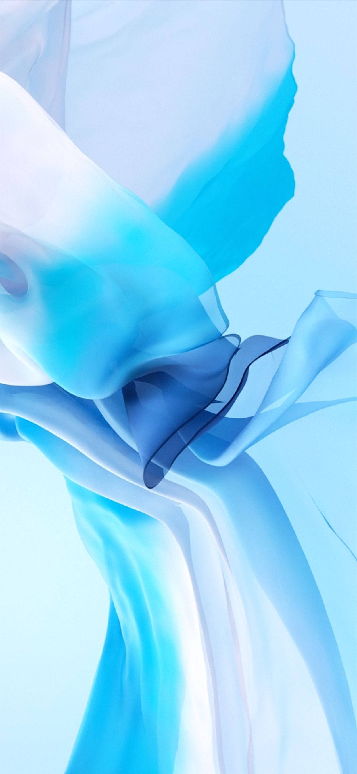 iPhone 11, blue, translucent fabric, 2K Phone Wallpaper