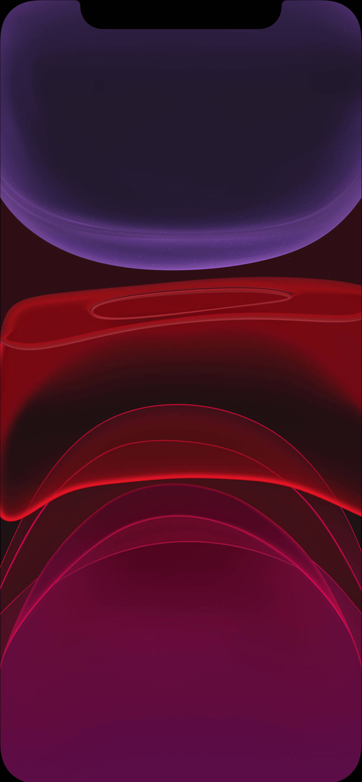 iPhone 11, deep purple, red, 2K Phone Wallpaper
