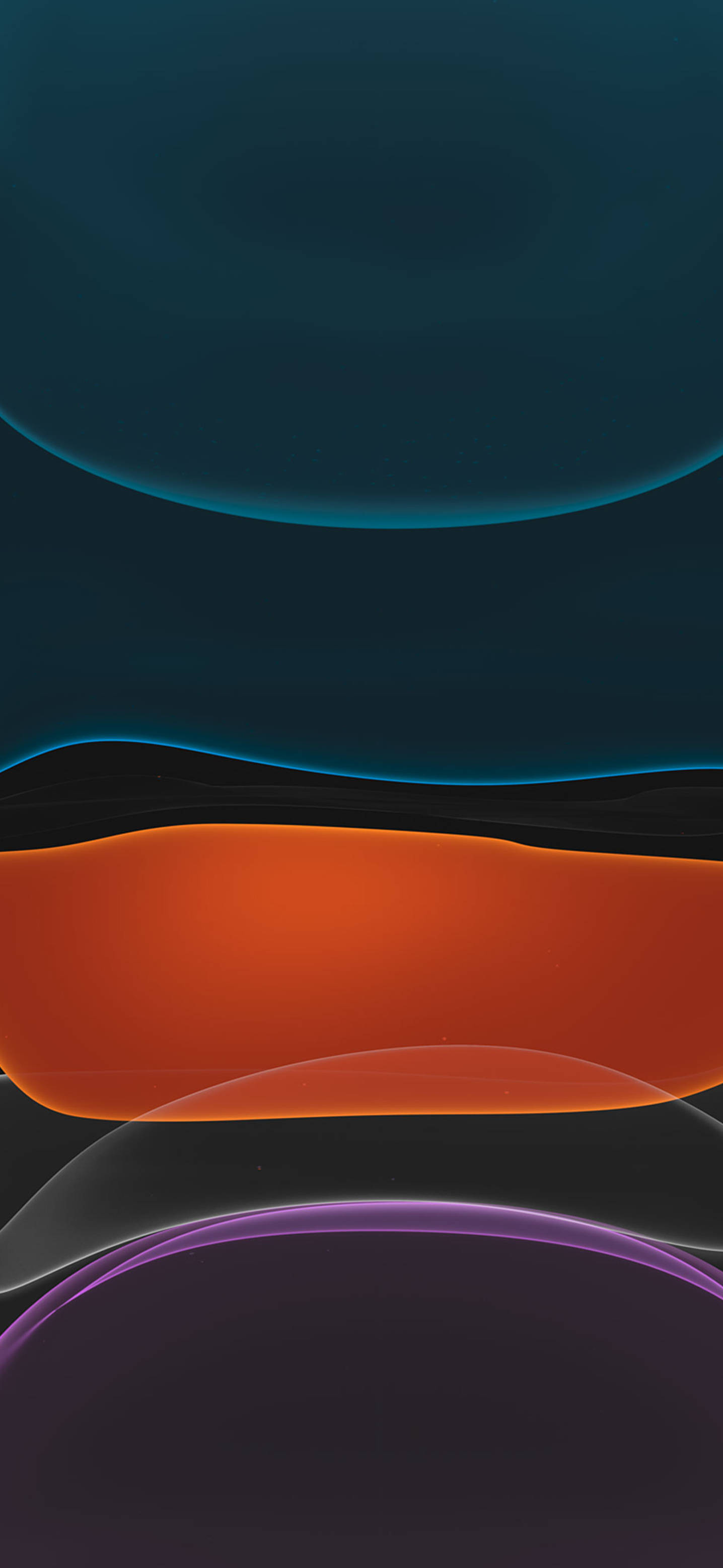 iPhone 11, teal, orange, 2K Phone Wallpaper