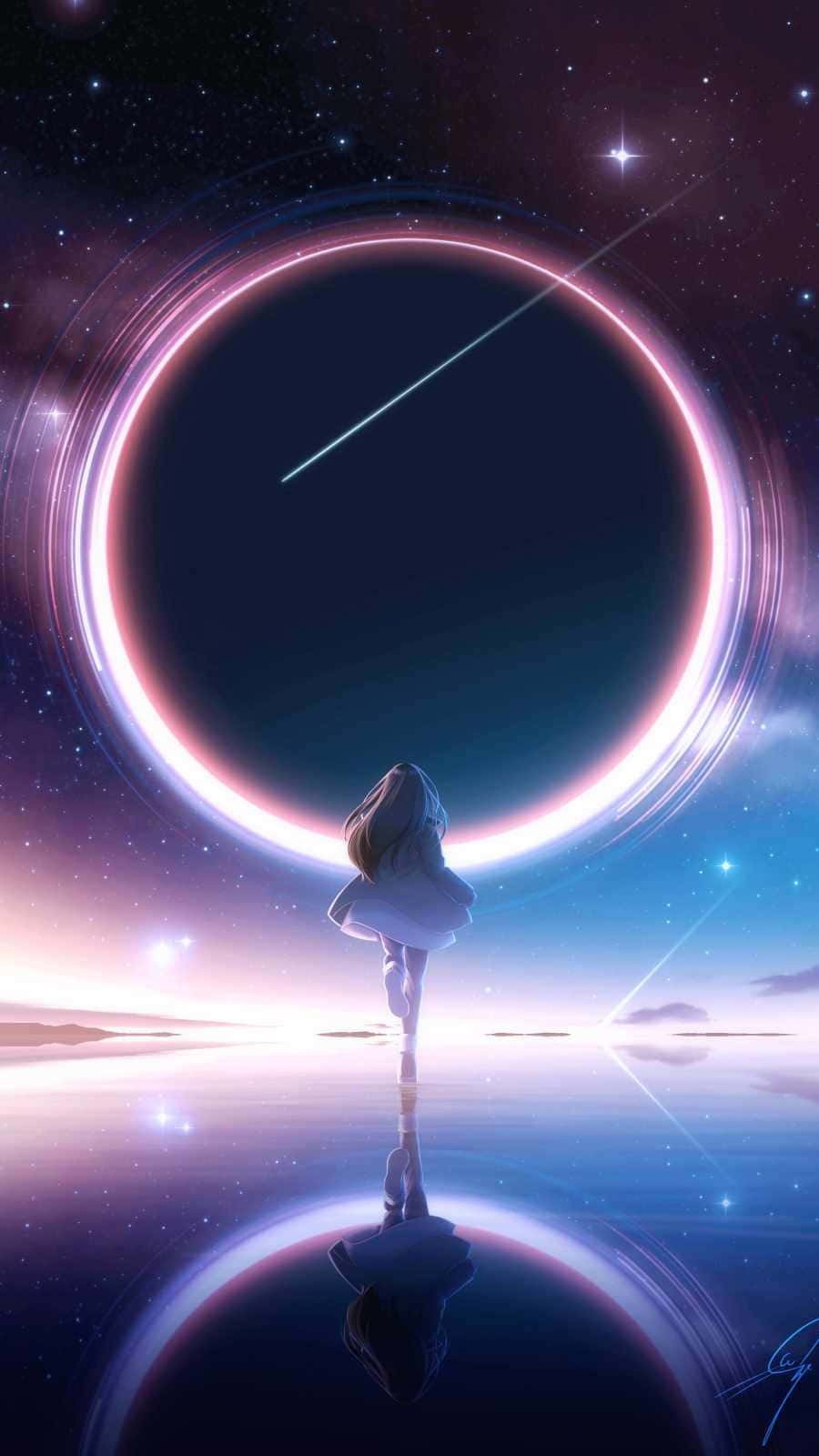 iPhone 12, Anime, girl, HD Phone Wallpaper