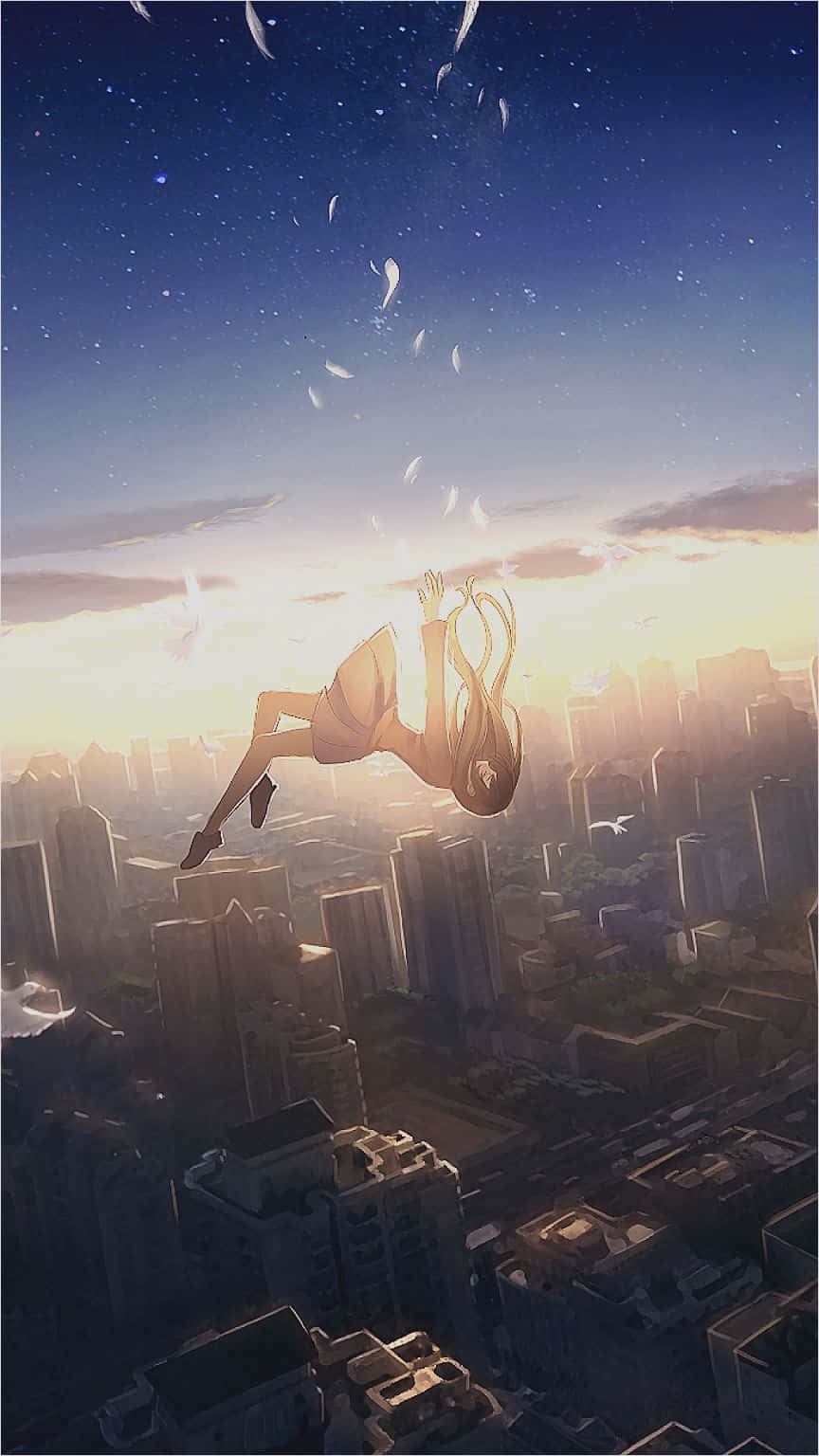 iPhone 12, Anime, girl, HD Phone Wallpaper