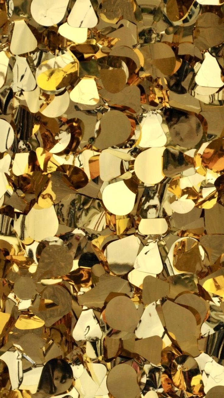 iPhone 12 Pro Max, Gold, Gold Flakes, HD Phone Wallpaper