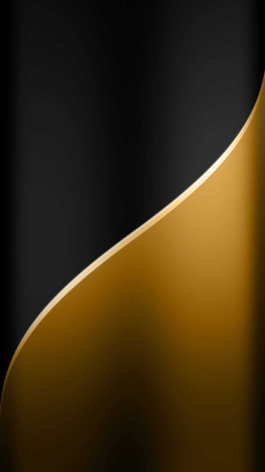 iPhone 12 Pro Max Gold, two tone, golden curve, Full HD Phone Wallpaper