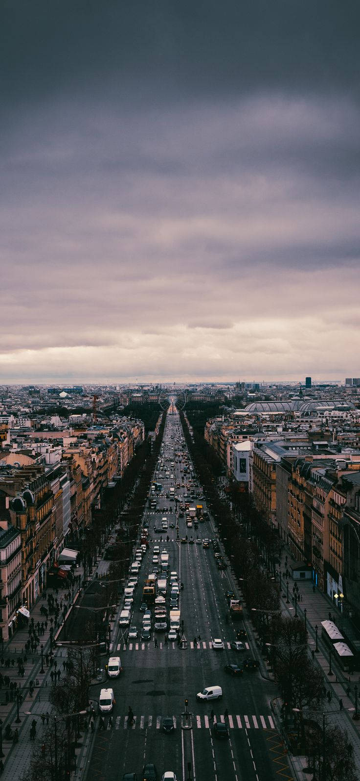 iPhone 12 Pro, urban avenue, traffic, HD Phone Wallpaper