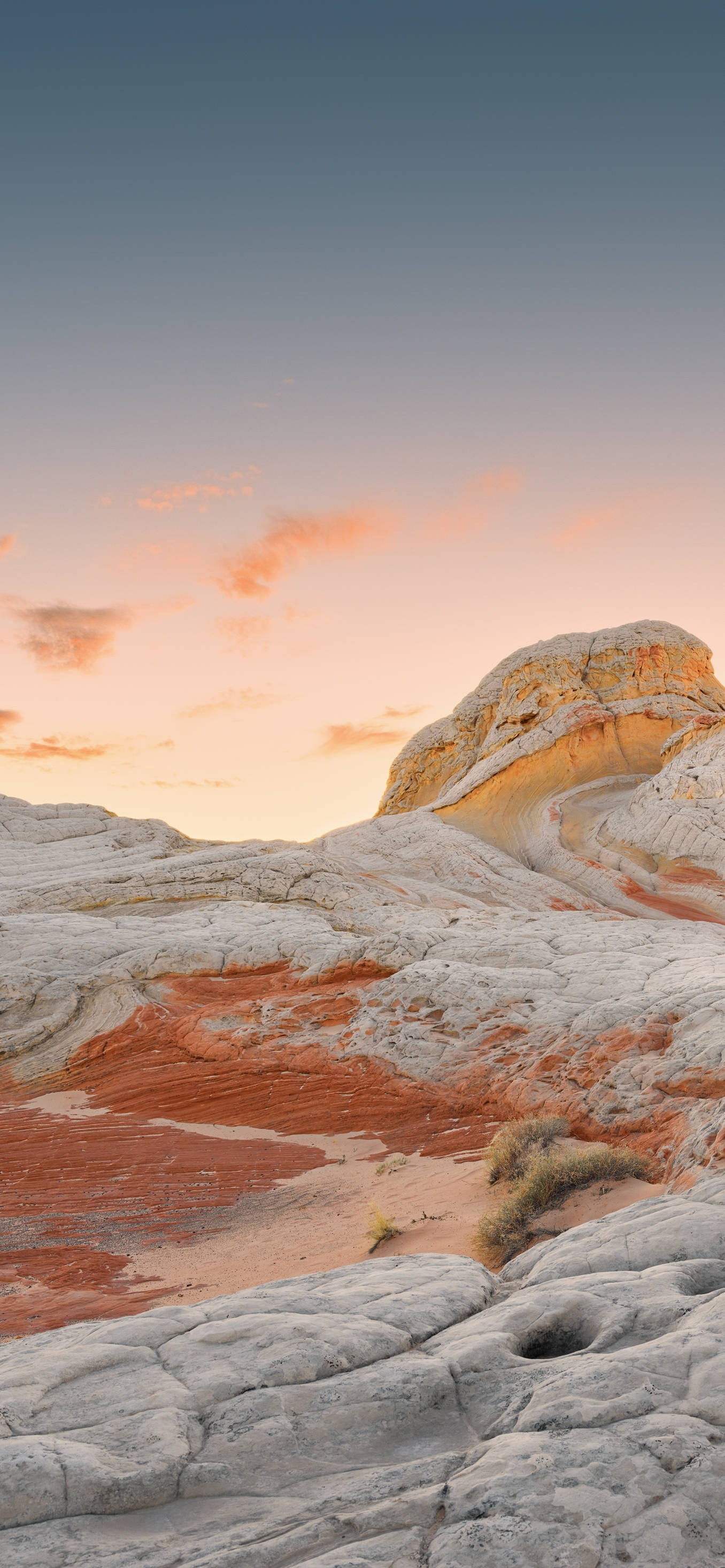 iPhone 12 Pro Max, white mountain, desert canyon, 2K Phone Wallpaper