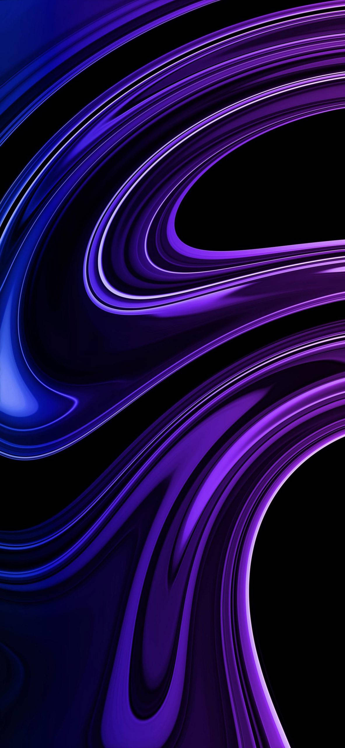 iPhone 12, purple liquid, electric purple, 2K Phone Wallpaper