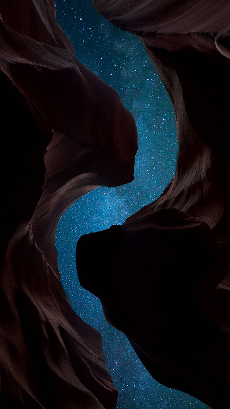 iPhone 12, starry sky, vibrant blue, HD Phone Wallpaper