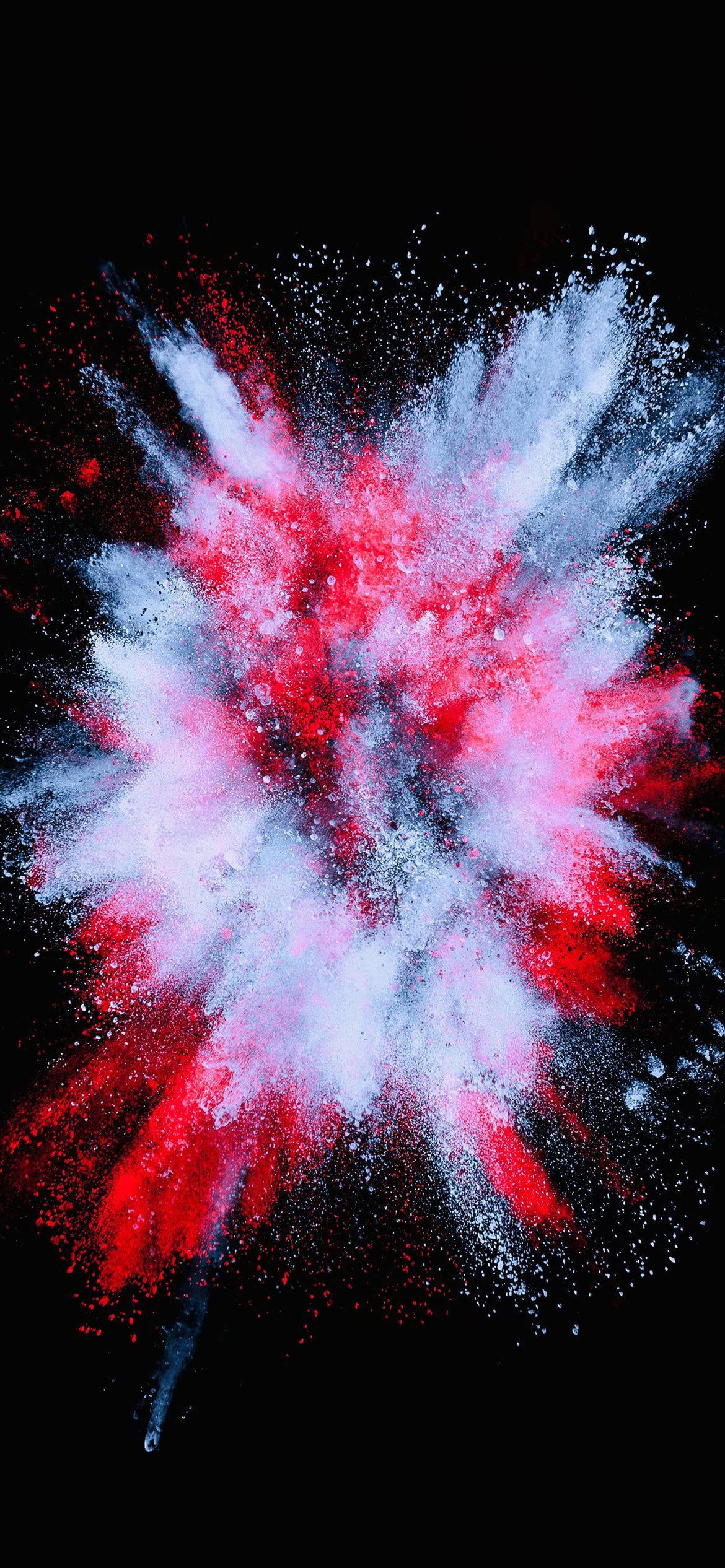 iPhone 12, red, white powder, Full HD Phone Wallpaper